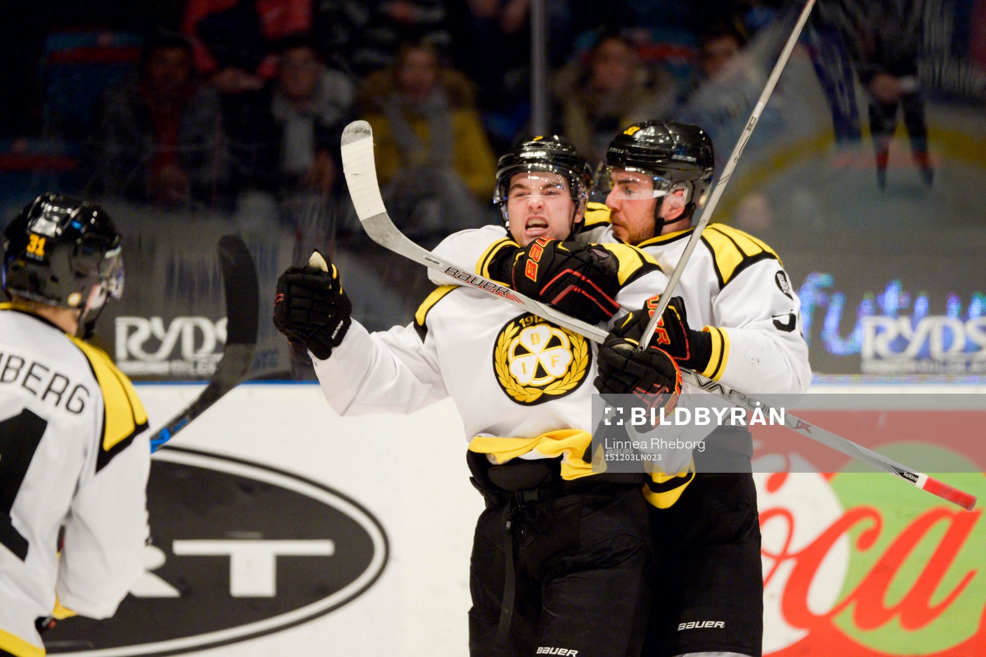 Brynäs Ponthus Westerholm jublar