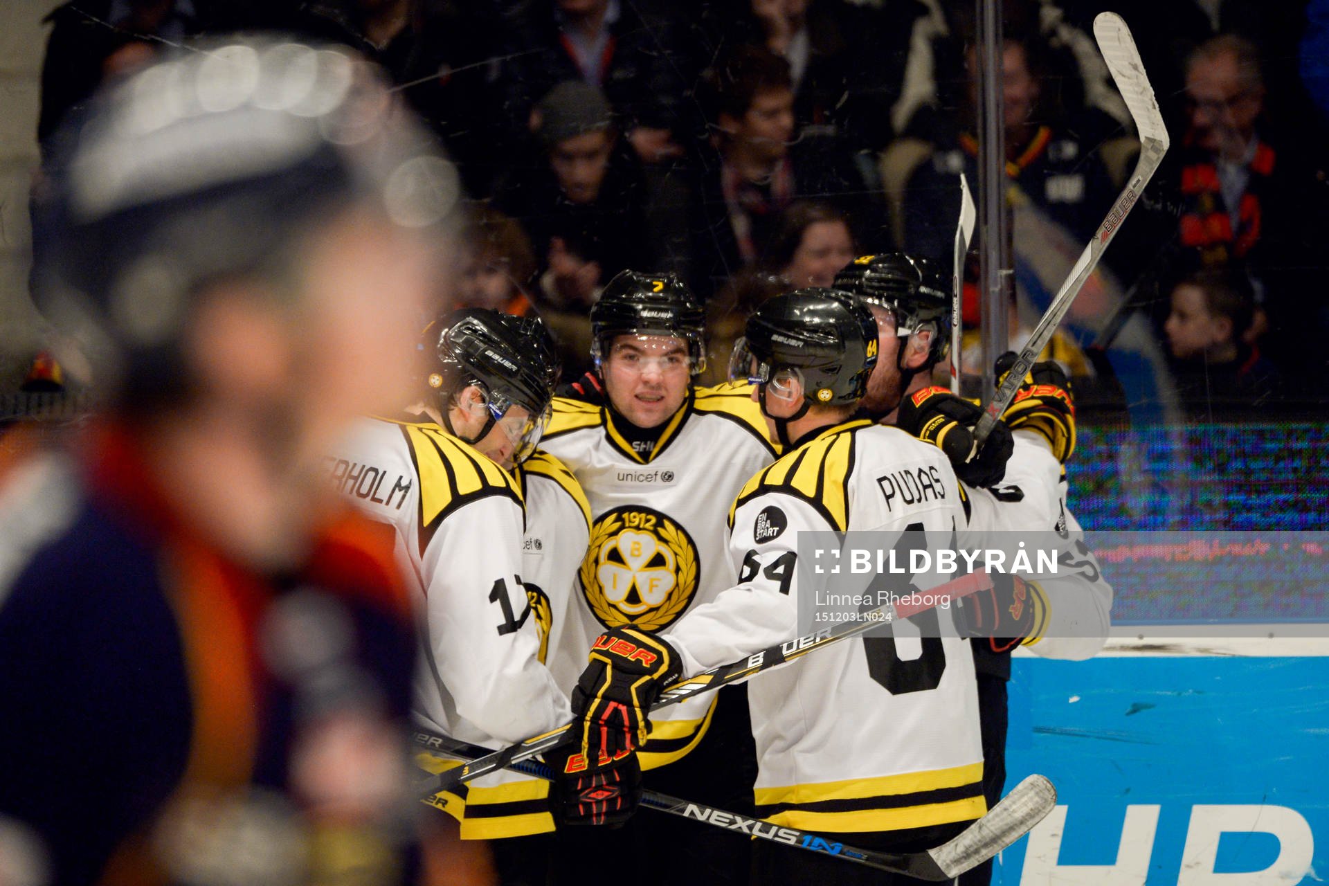 Brynäs Ponthus Westerholm jublar