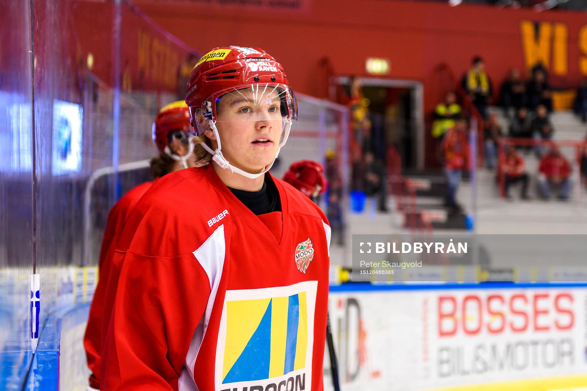 Modos Axel Ottosson på uppvärmningen