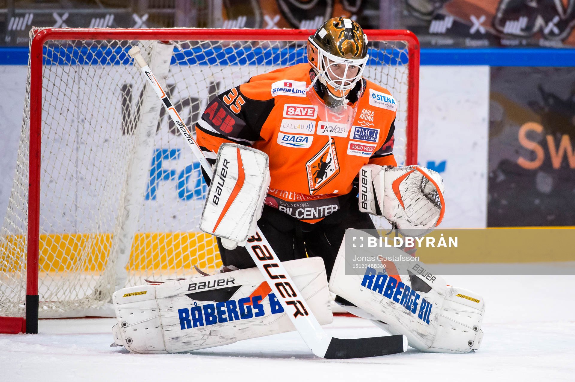 Karlskronas målvakt Linus Fernström