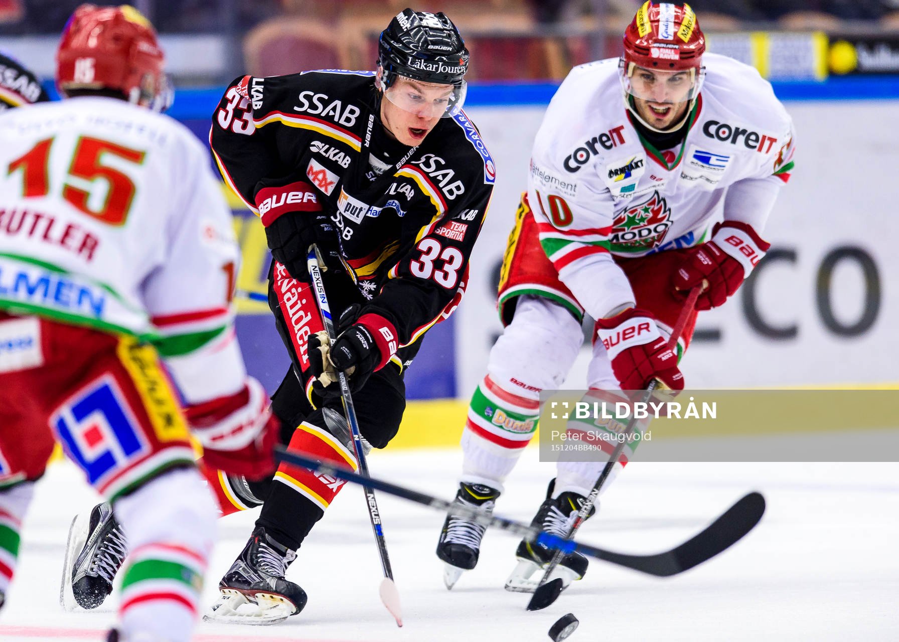 Luleås Christopher Mastomäki med pucken