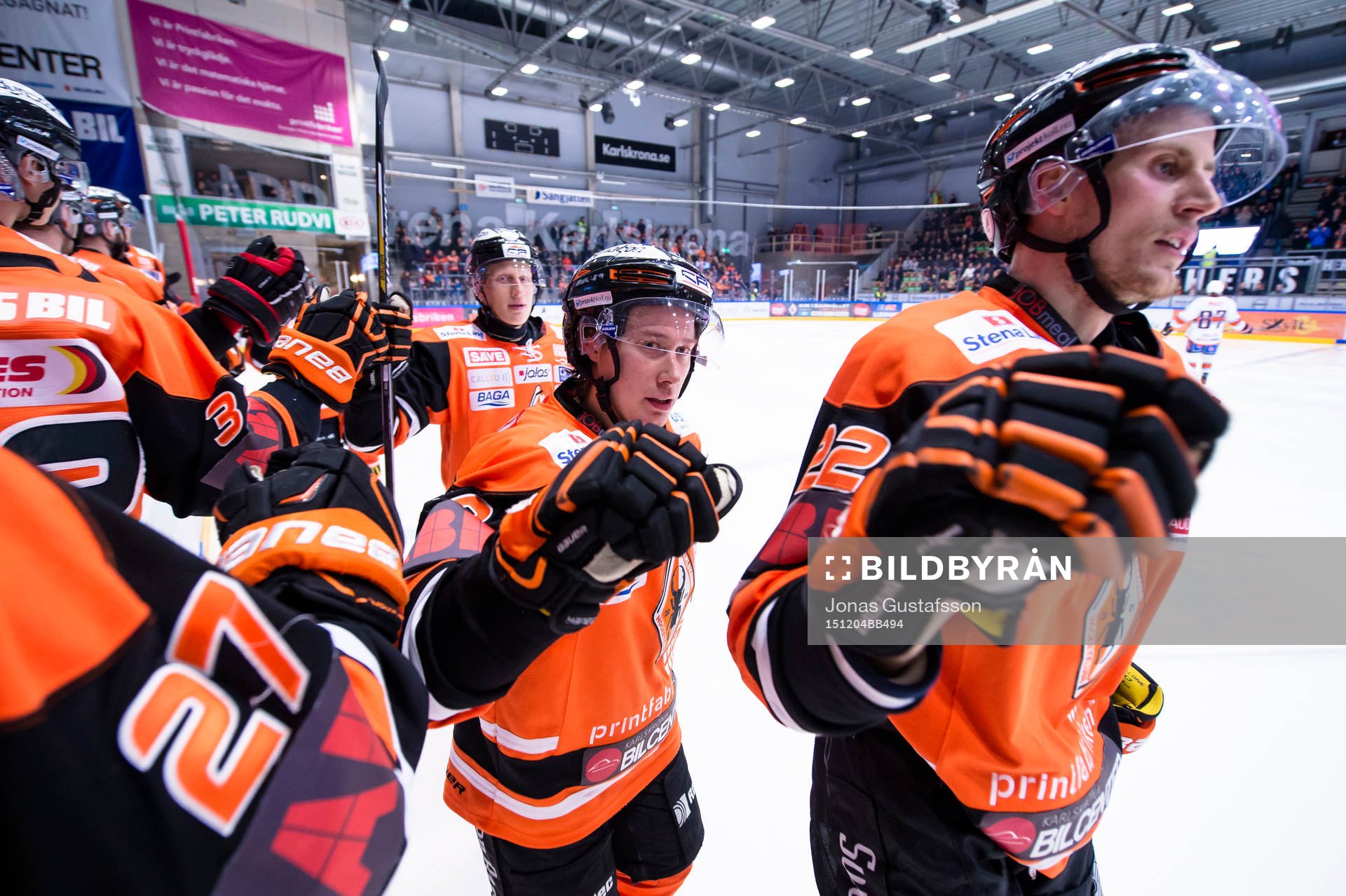 Karlskronas Filip Cruseman har gjort 1-0