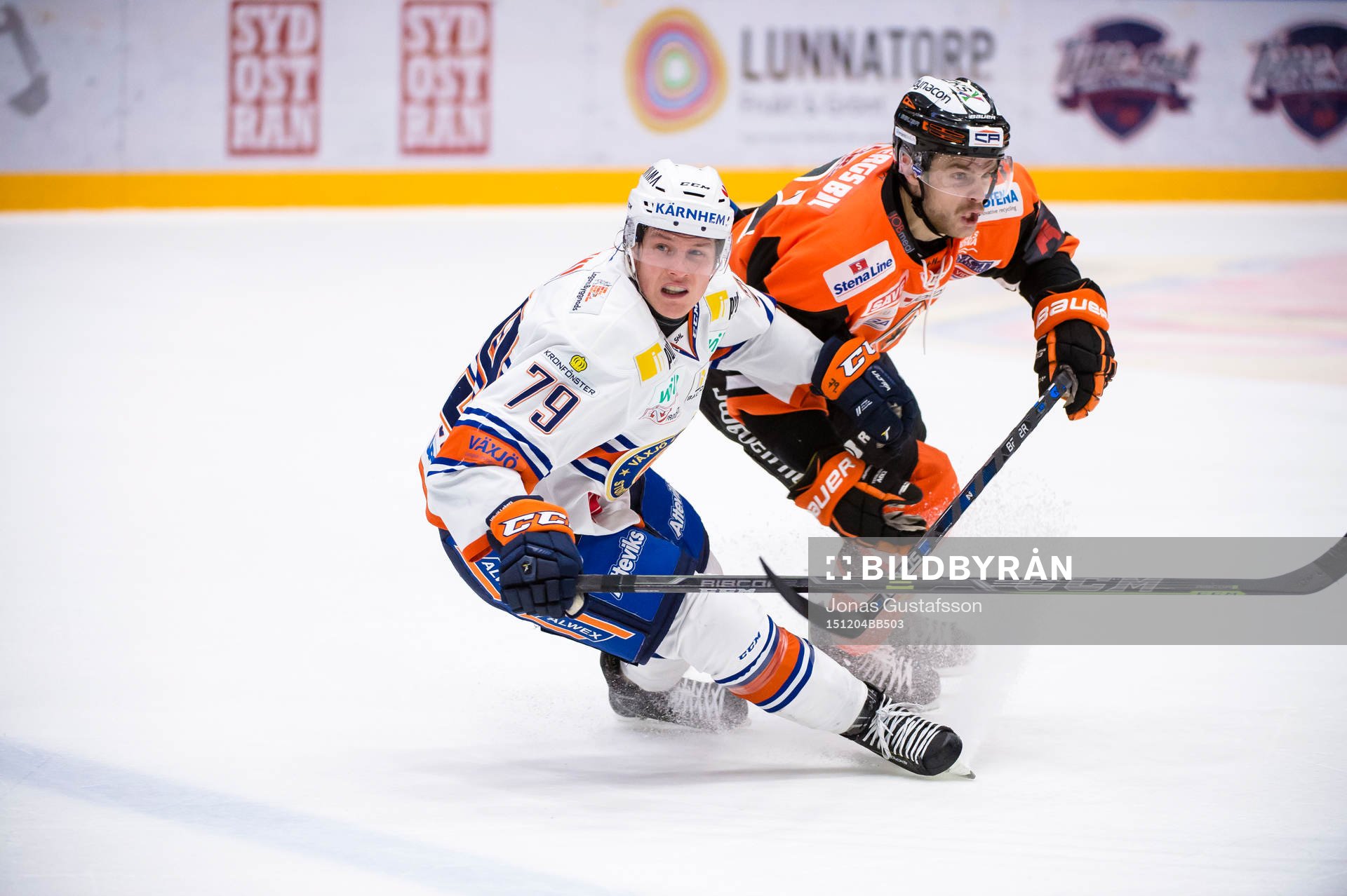 Växjös Patrik Lundh och Karlskronas Anton Grundel