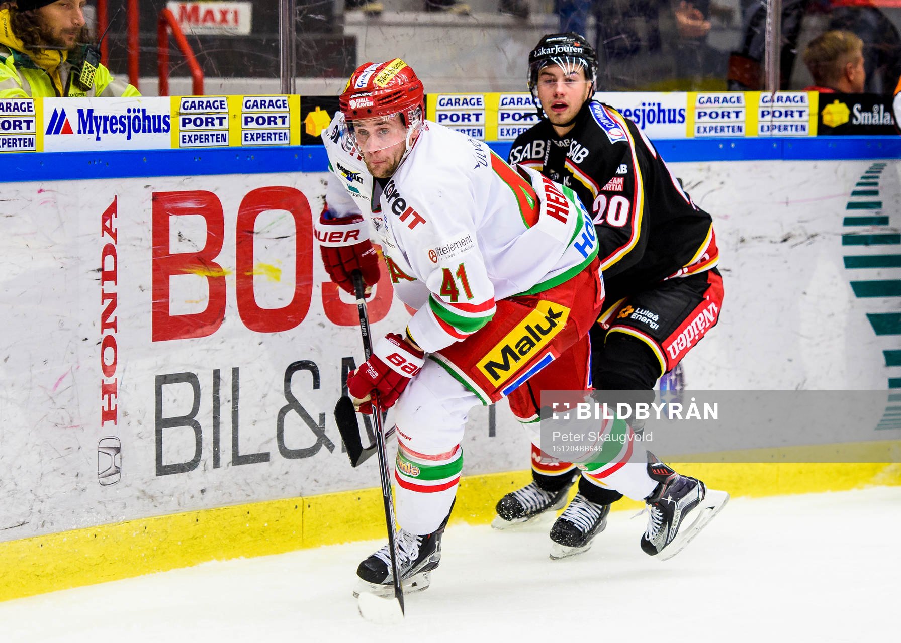 Modos Oscar Hedman och Luleås Victor Ekarv