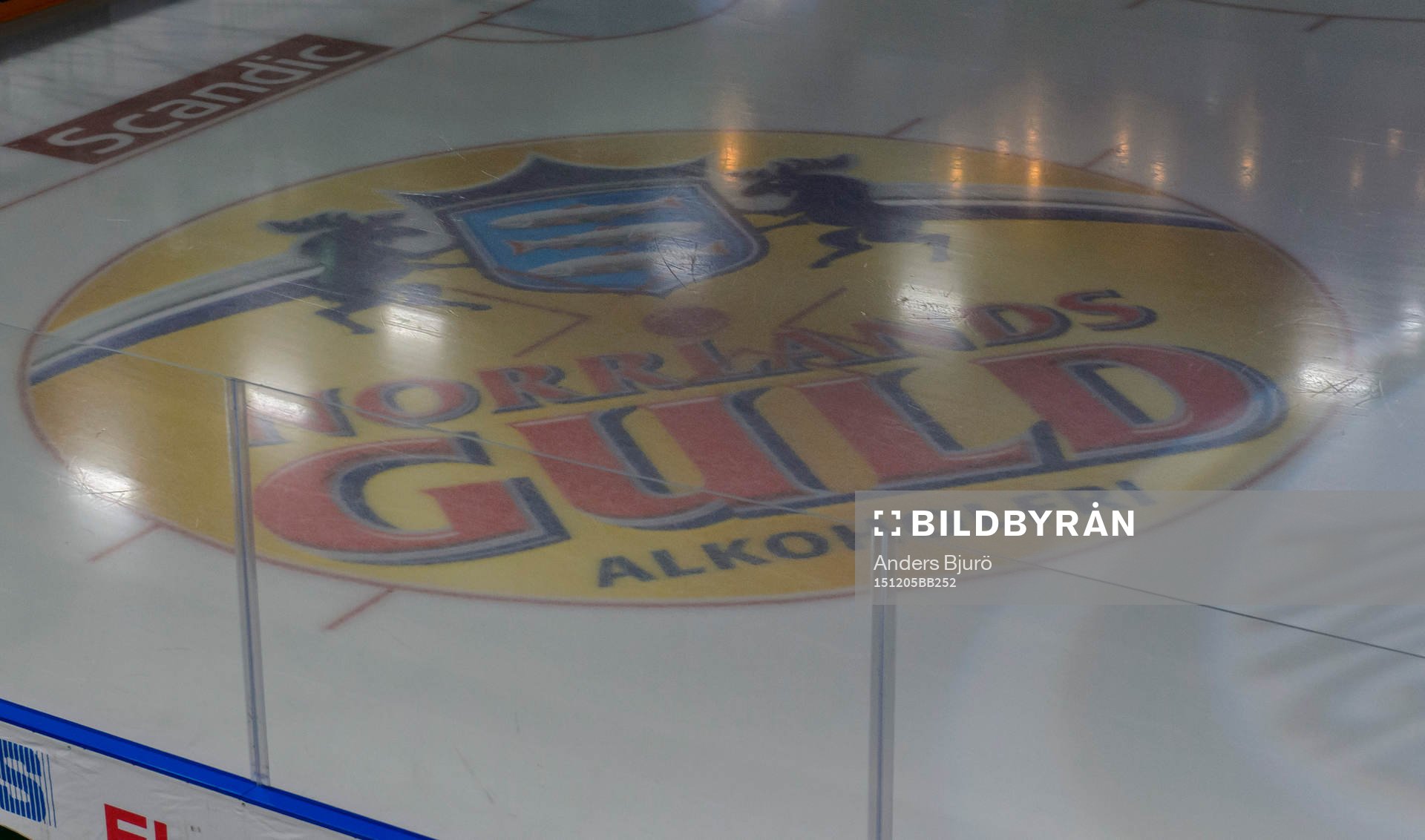 En tekningscirkel med Norrlands Guld logotyp