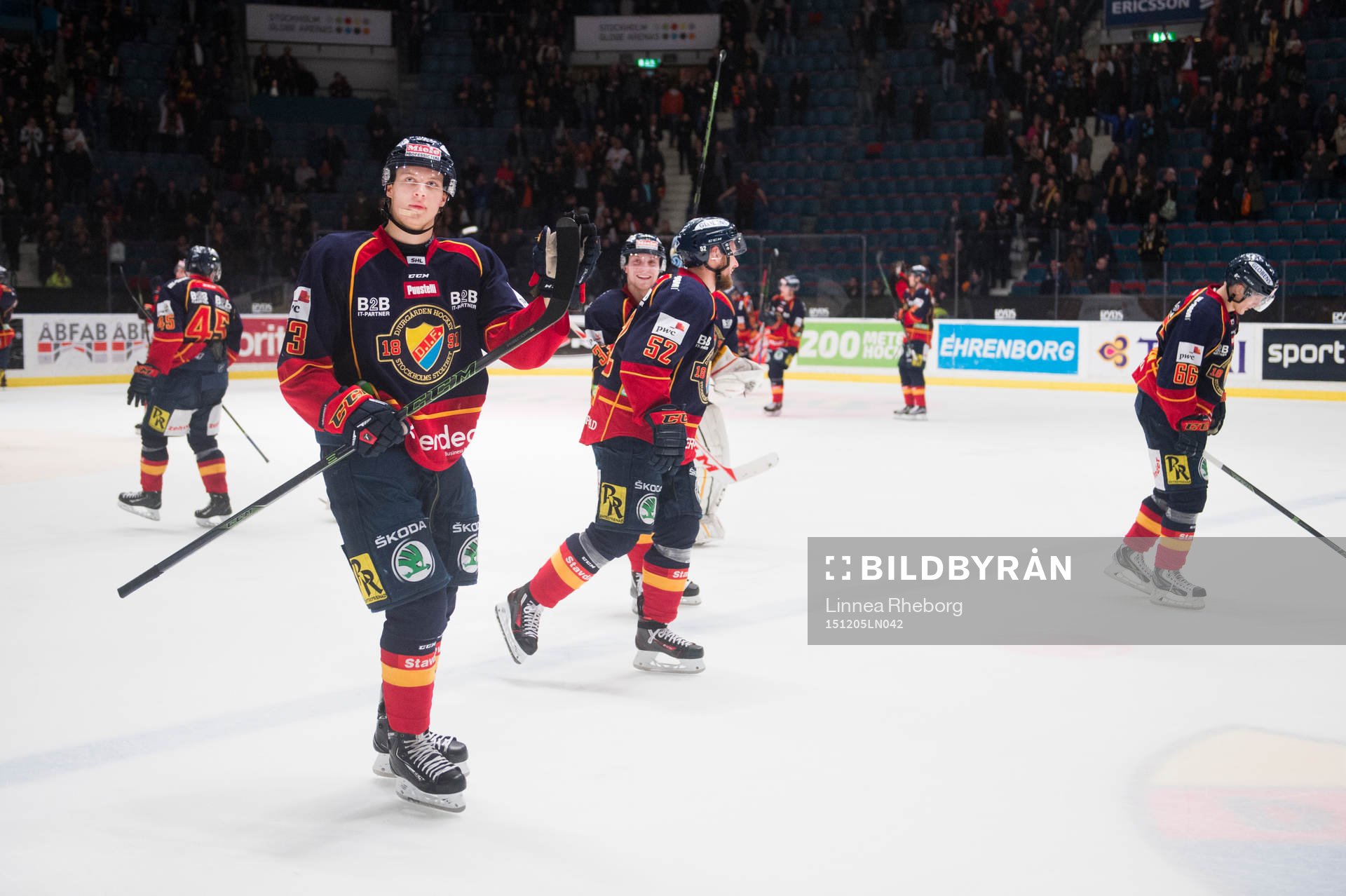 Djurgårdens spelare jublar