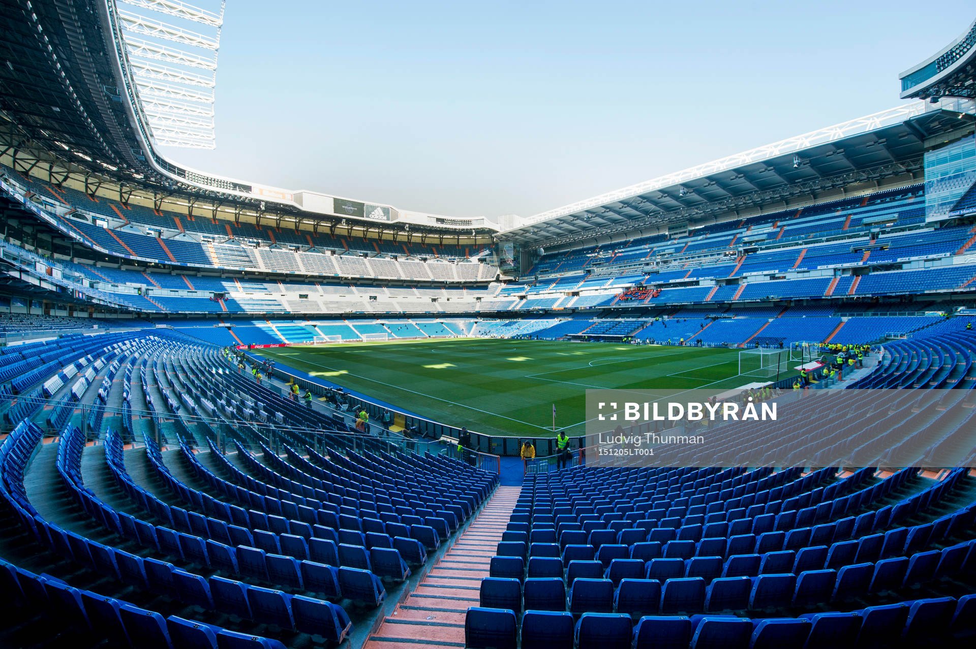 Översiktsbild över Santiago Bernabeu