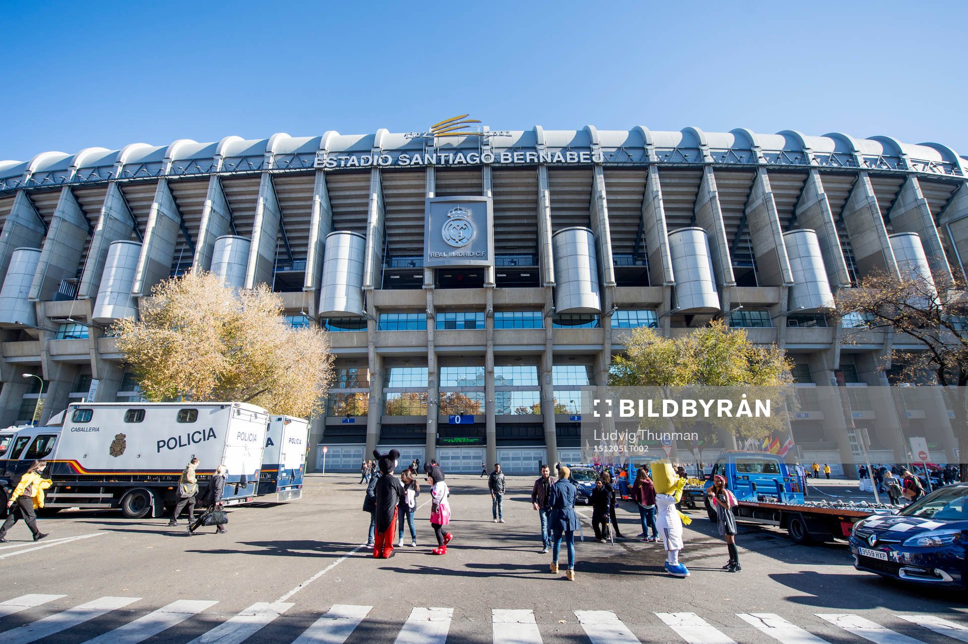 Exteriör över Santiago Bernabeu