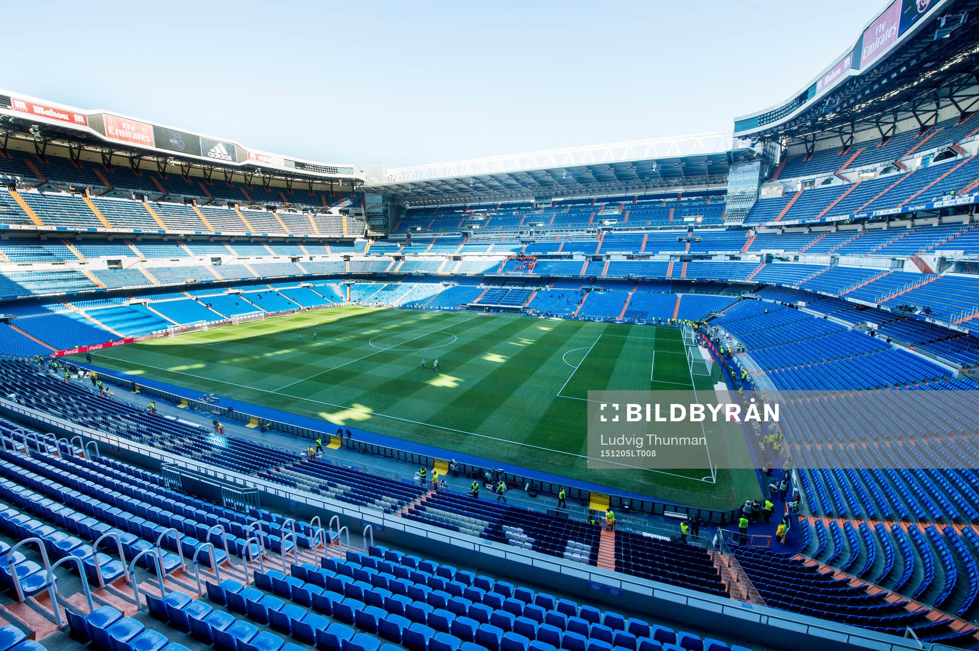 Översiktsbild över Santiago Bernabeu