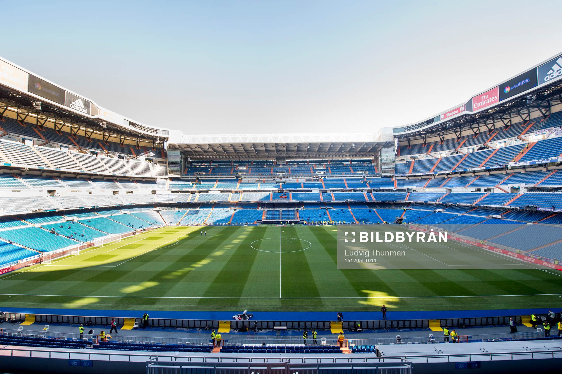 Översiktsbild över Santiago Bernabeu