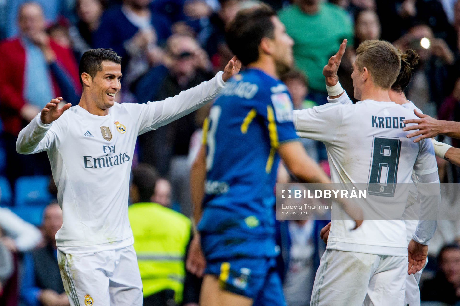 Real Madrids Cristiano Ronaldo jublar