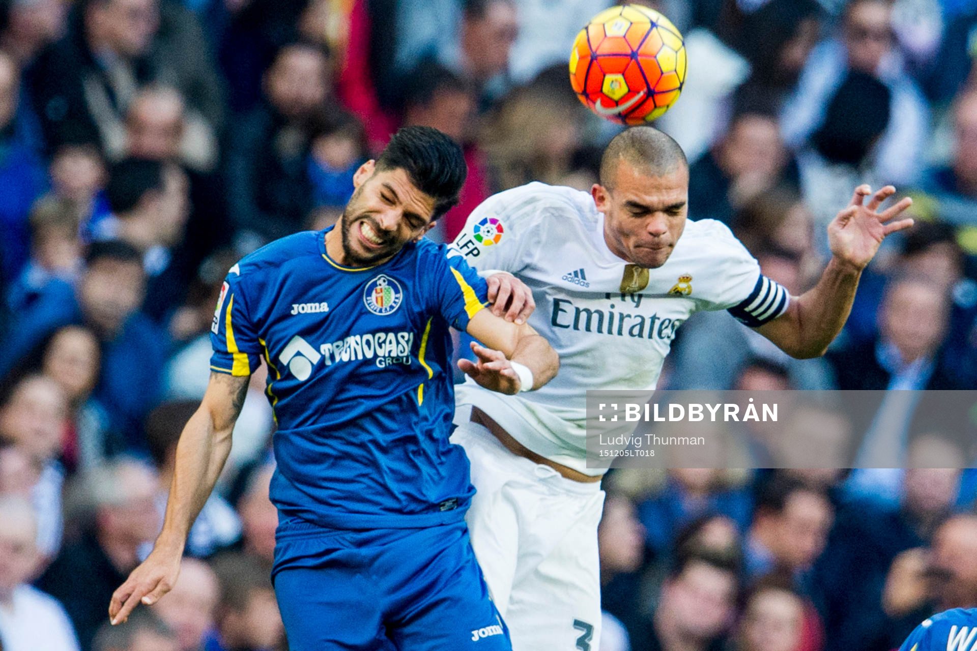 Getafes Lafita och Real Madrids Pepe
