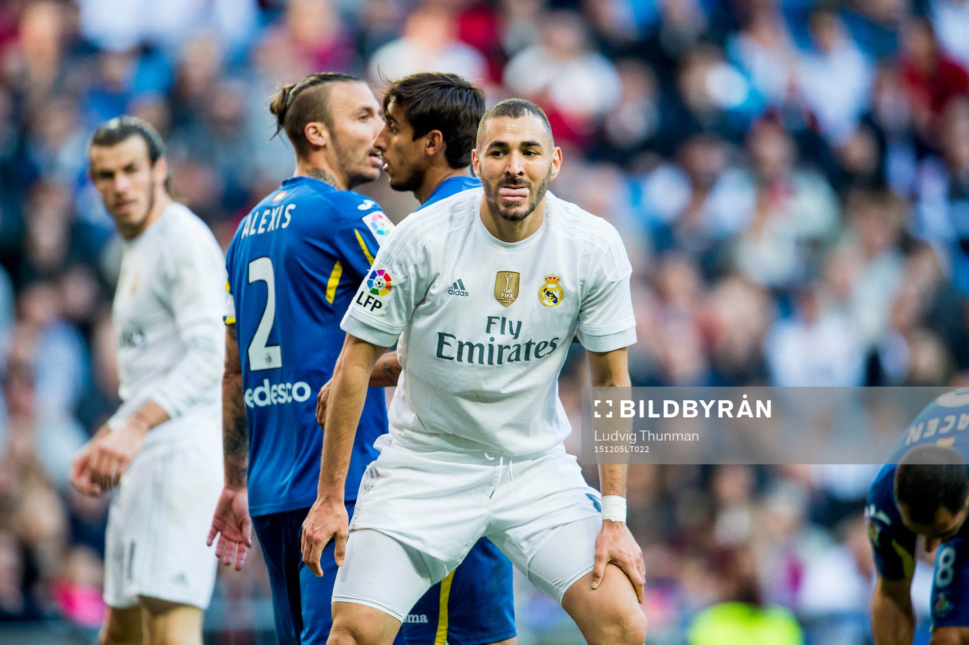 Real Madrids Karim Benzema deppar