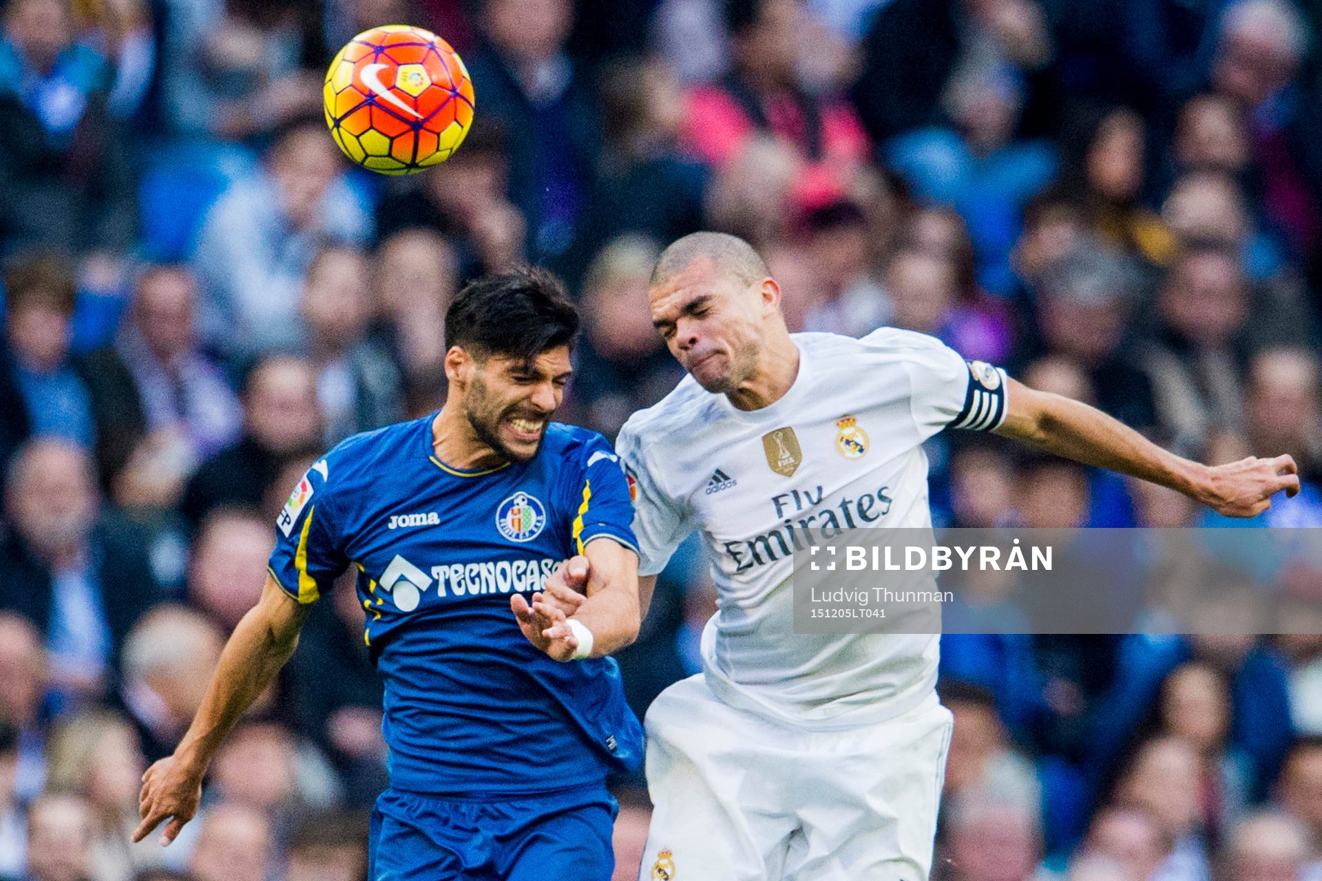 Getafes Lafita och Real Madrids Pepe
