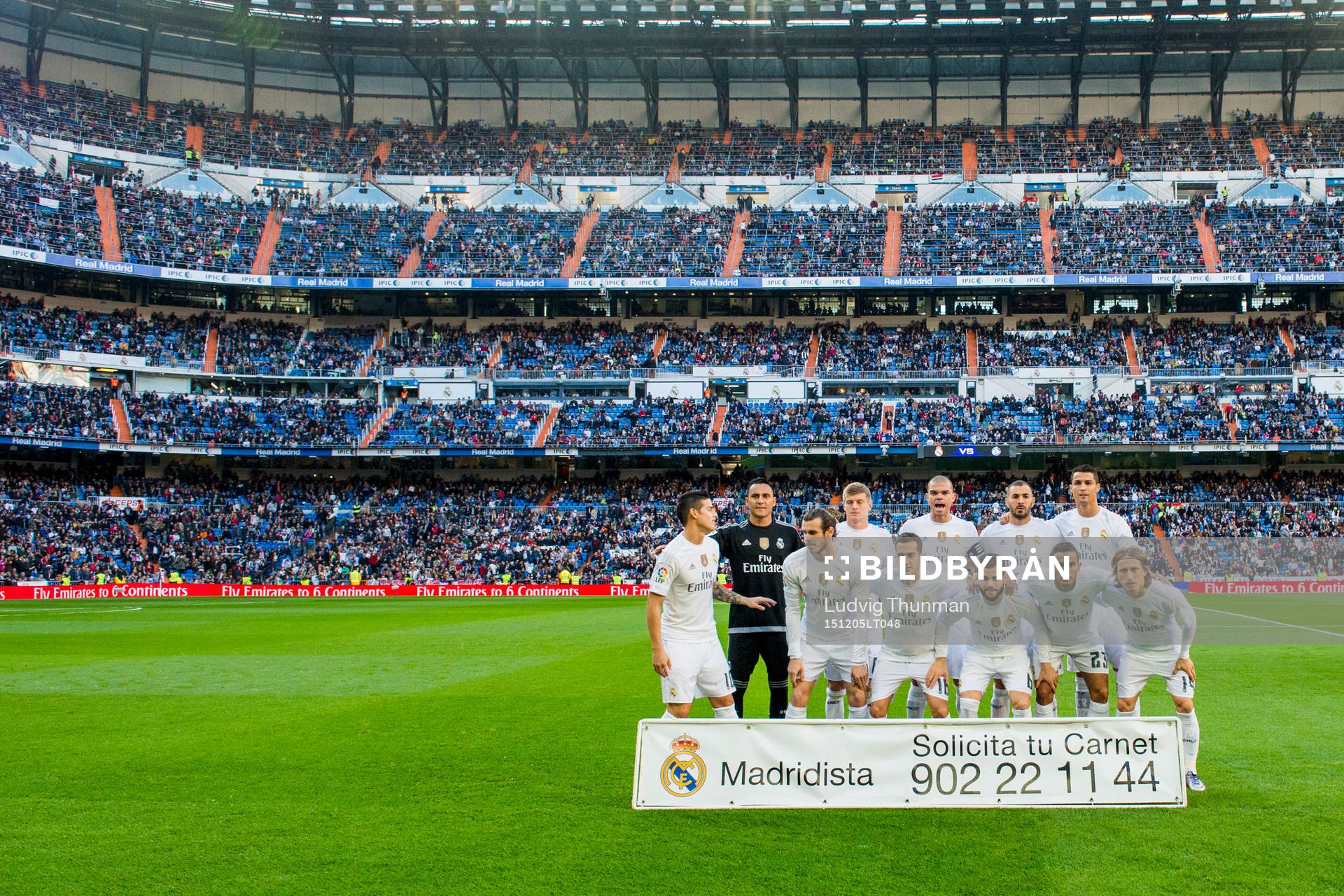 målvakt Keylor Navas, Toni Kroos, Pepe, Karim Benzema,