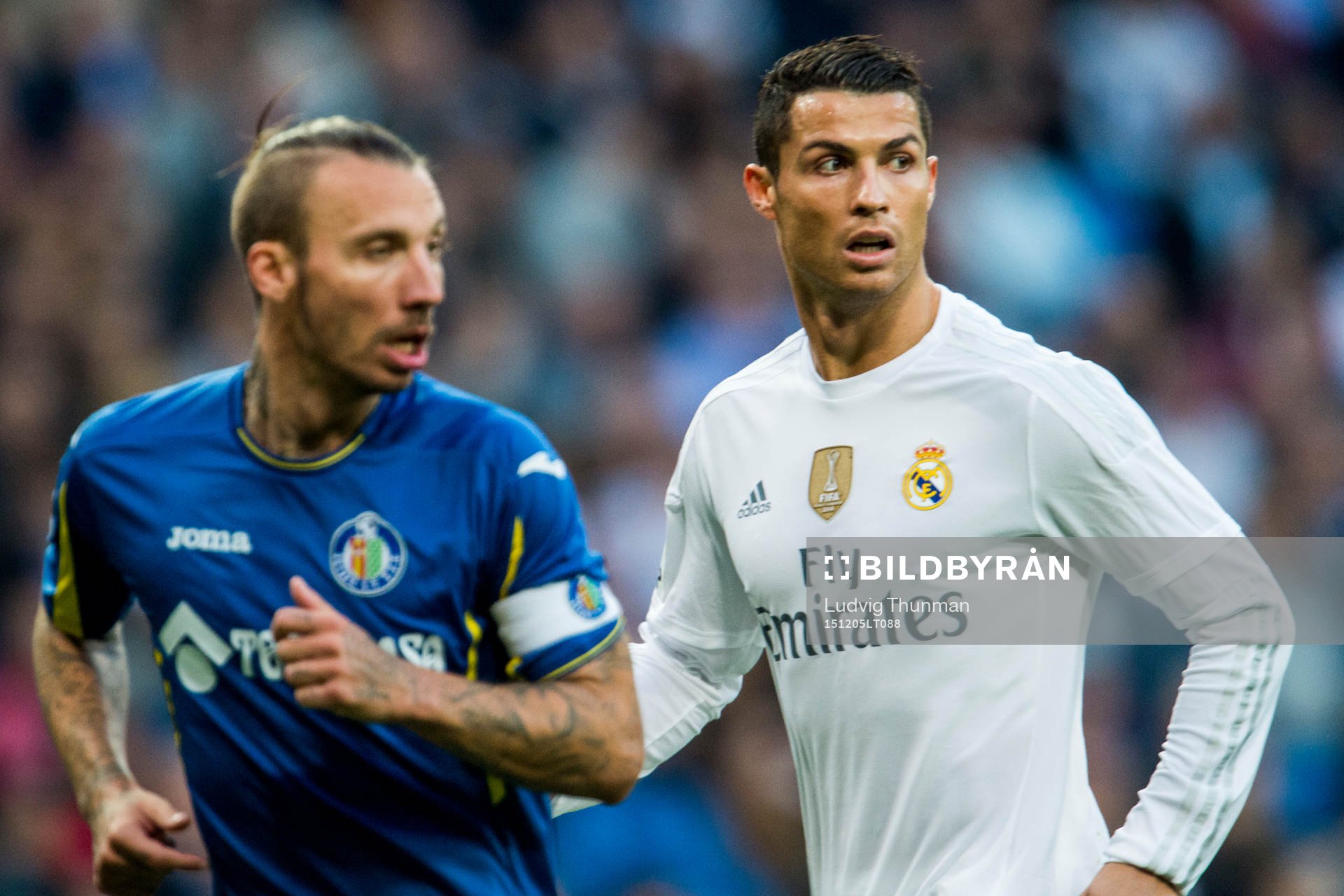 Getafes Alexis och Real Madrids Cristiano Ronaldo