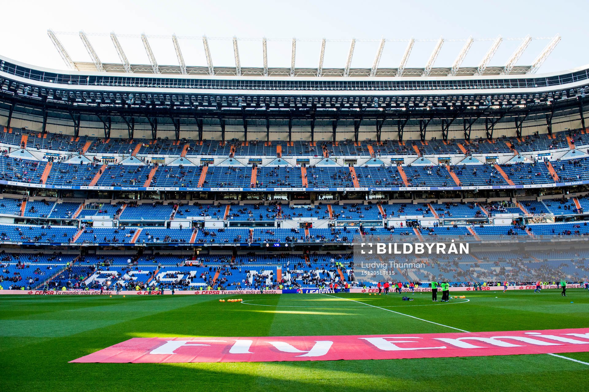 Översiktsbild över Santiago Bernabeu