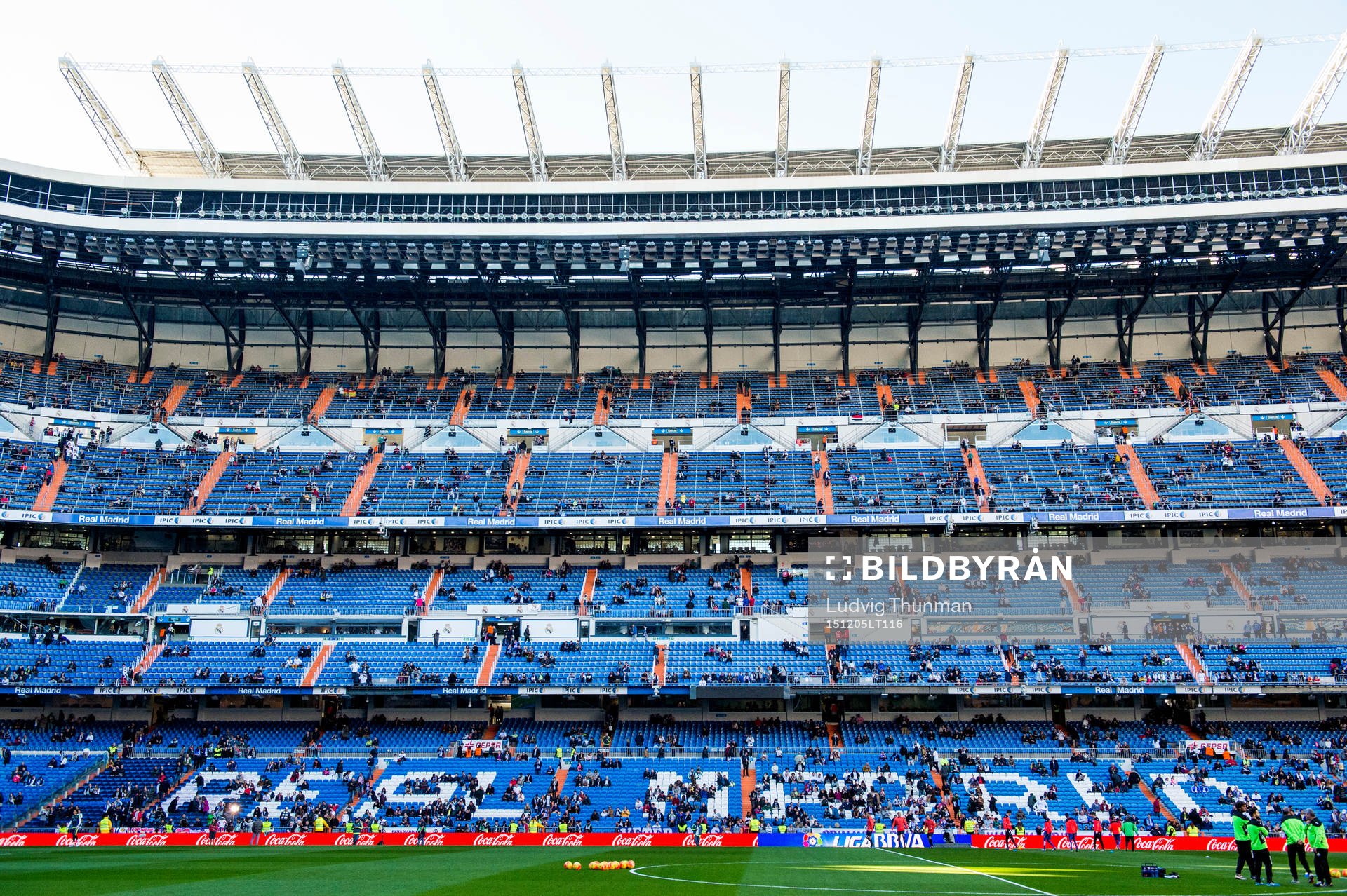 Översiktsbild över Santiago Bernabeu