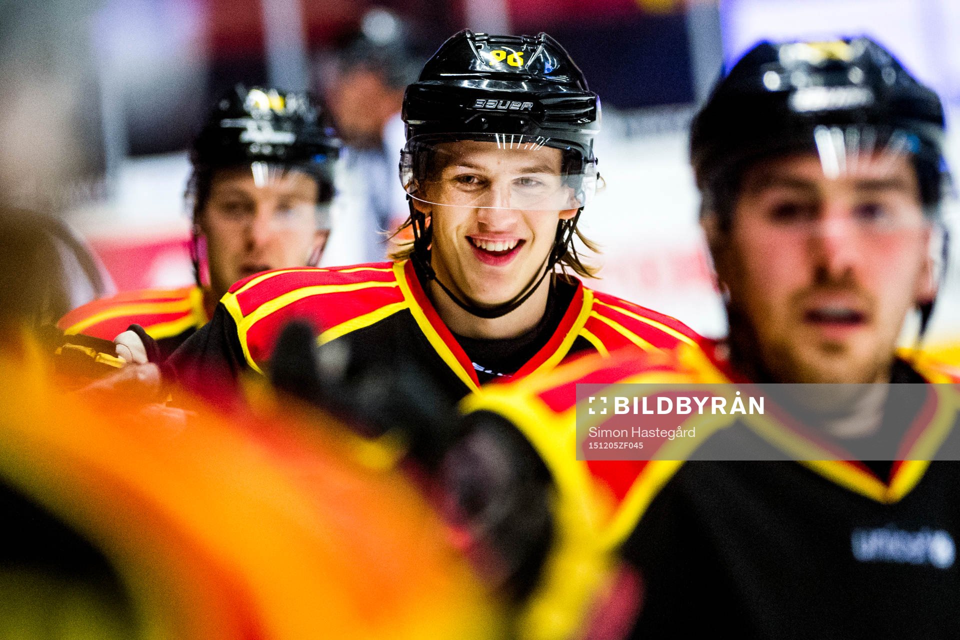 Brynäs Oskar Lindblom  jublar