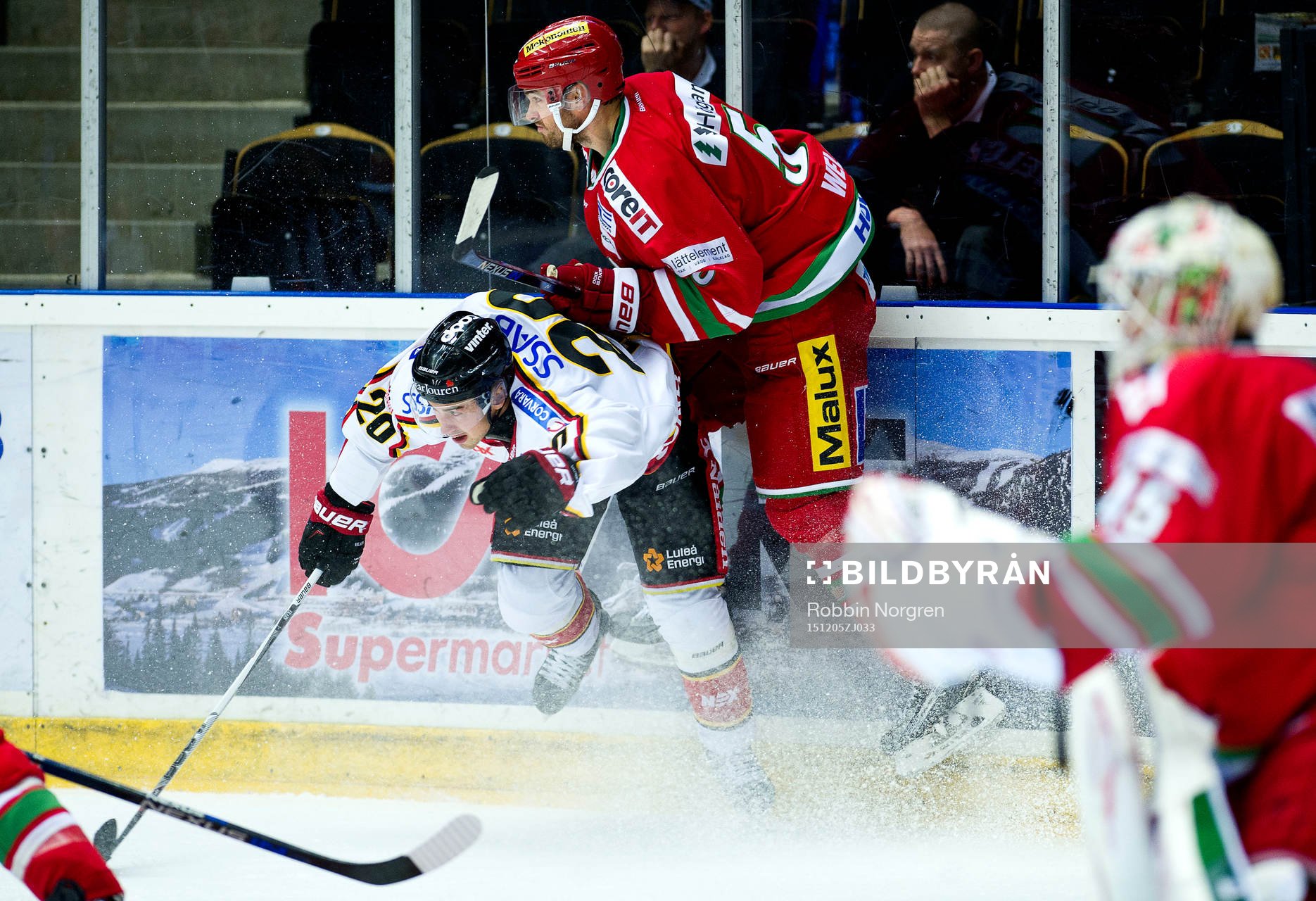 Luleås Victor Ekarv och Modos Noah Welch