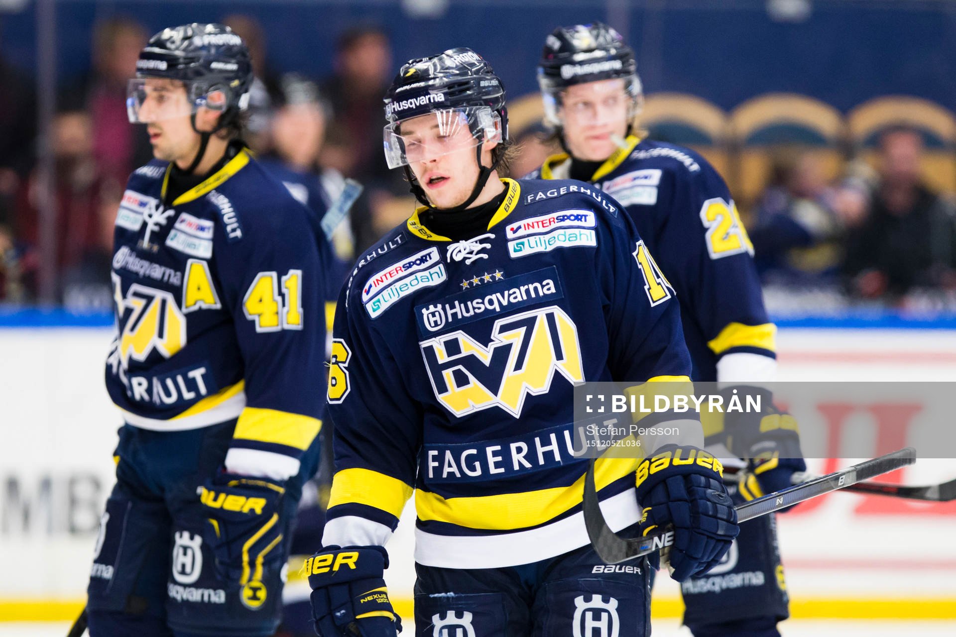 s Chris Campoli, Filip Sandberg och Anton Bengtsson deppar