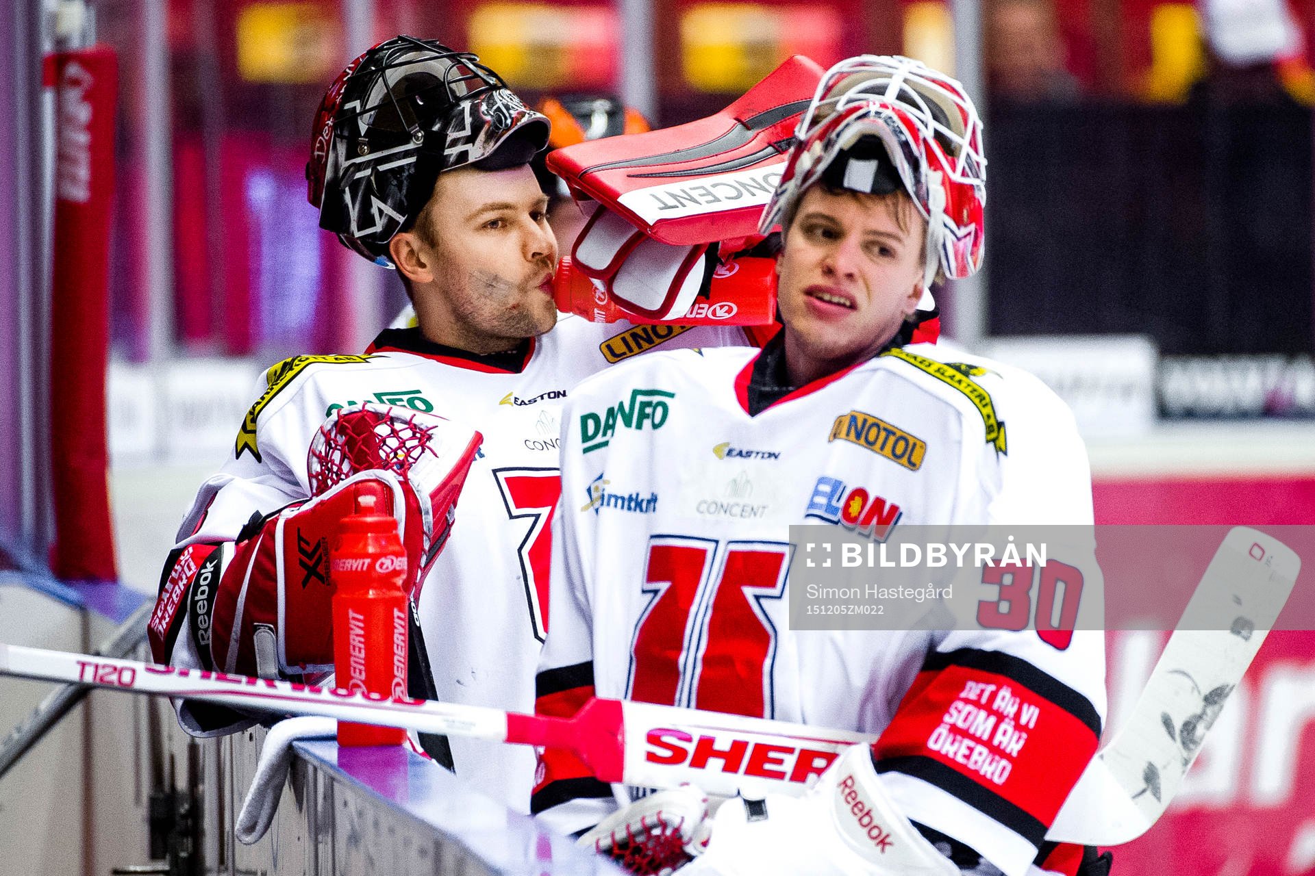 Örebros målvakt Julius Hudacek och målvakt Henrik