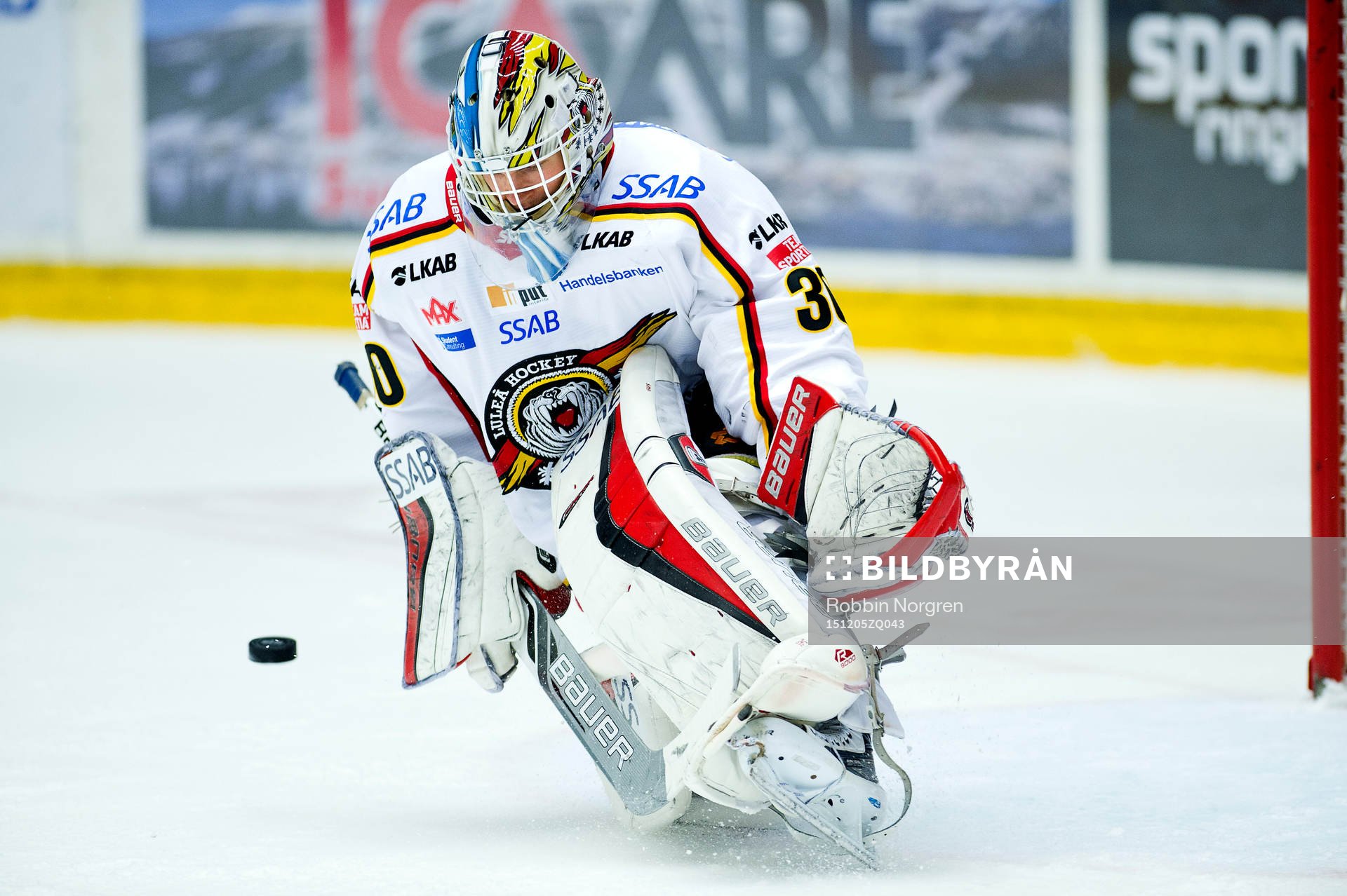 Luleås målvakt Filip Gustafsson