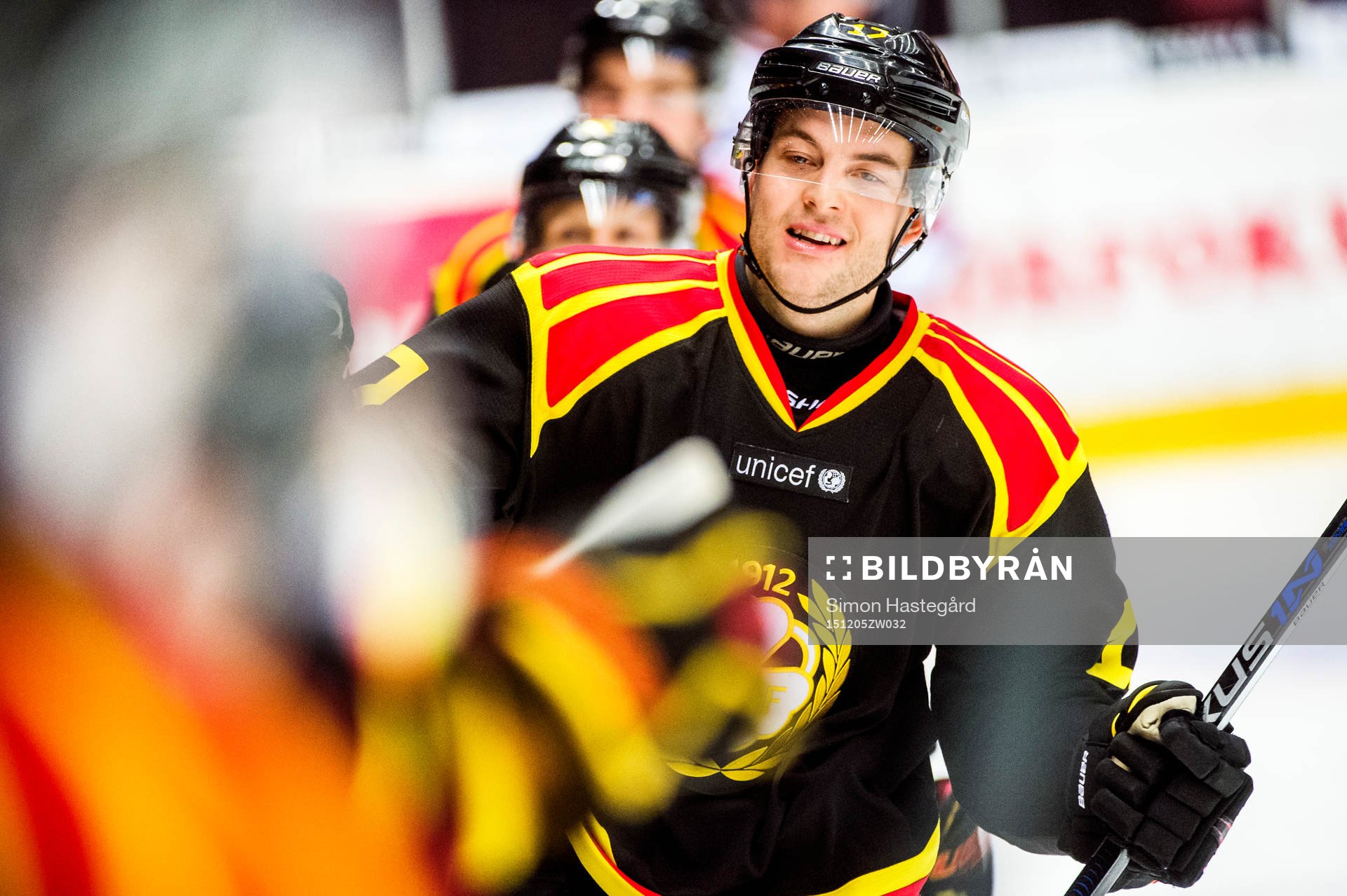 Brynäs Pathrik Westerholm jublar