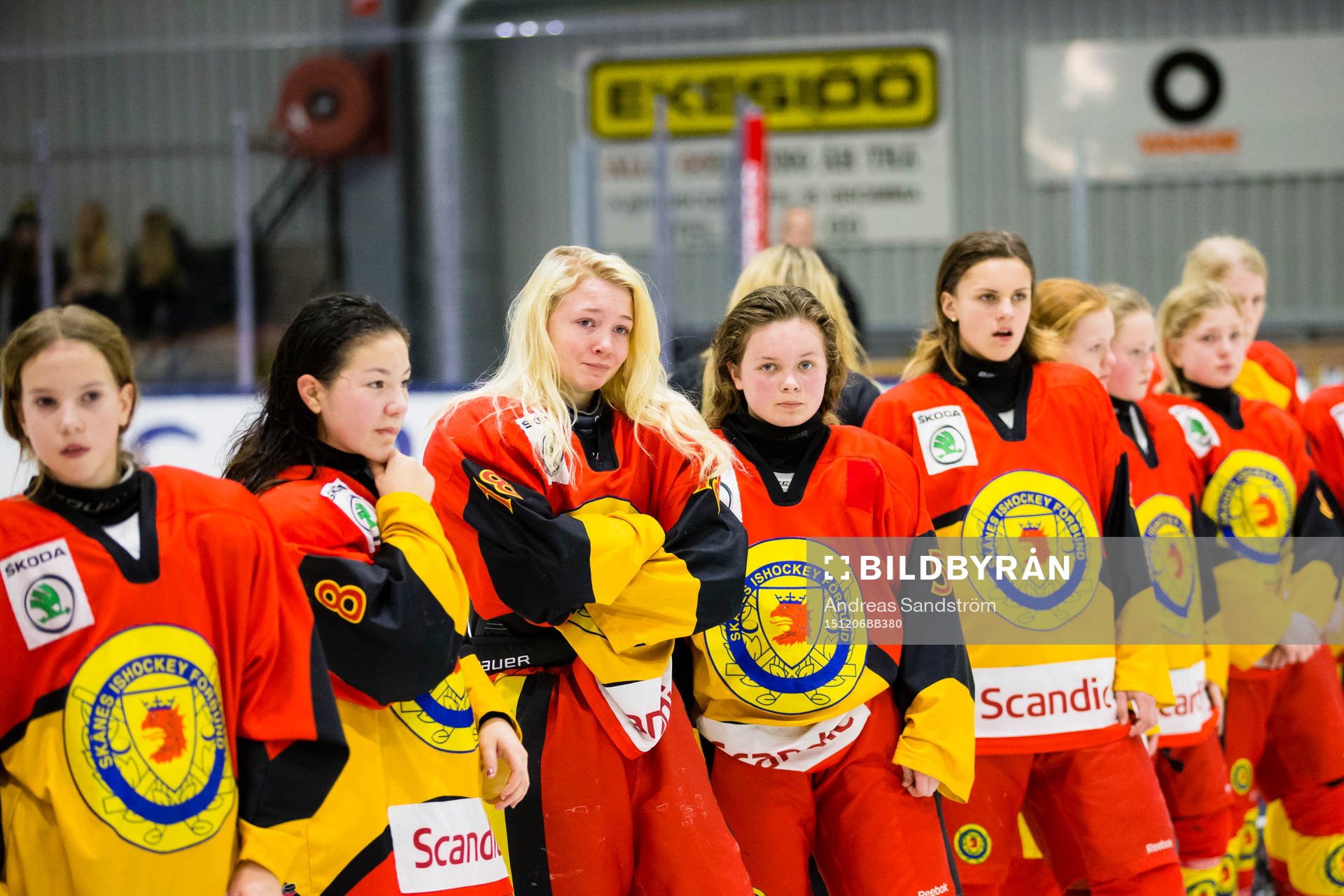 Skånes spelare ser deppiga ut