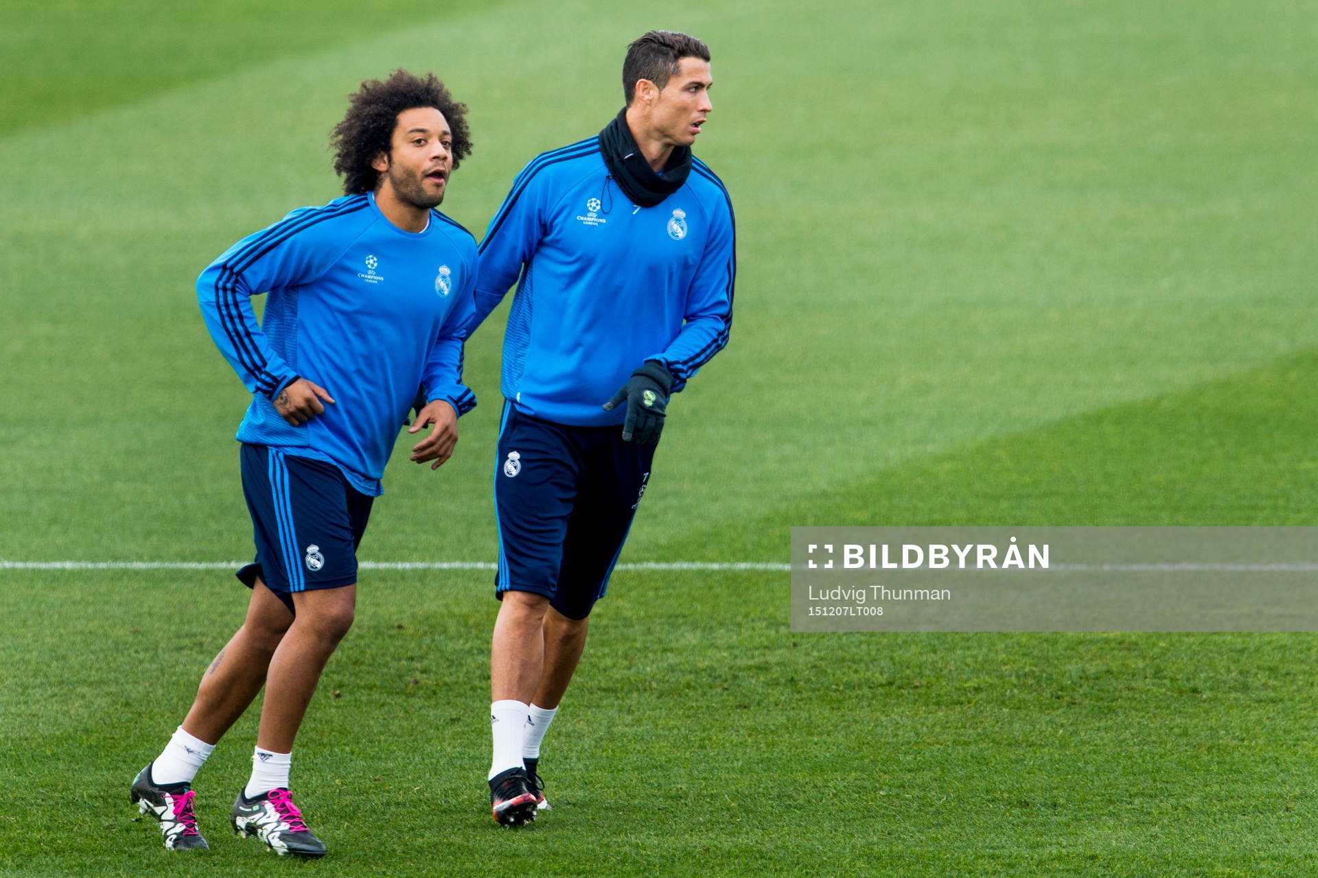 Real Madrids Marcelo och Cristiano Ronaldo