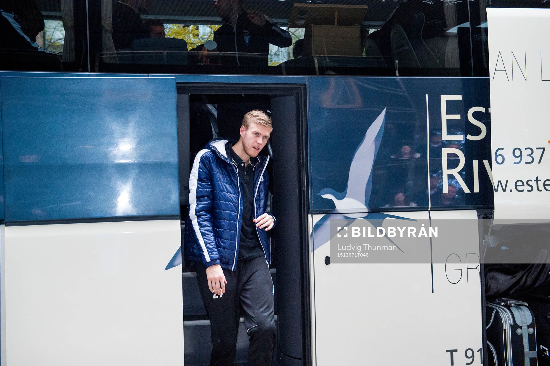 Malmö FFs målvakt Fredrik Andersson ankommer till
