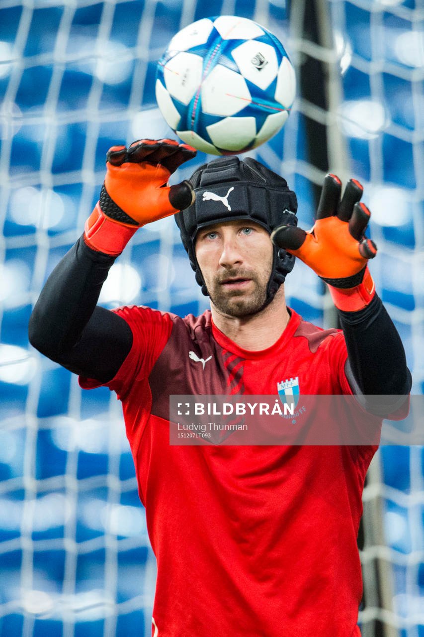 Malmö FFs målvakt Johan Wiland