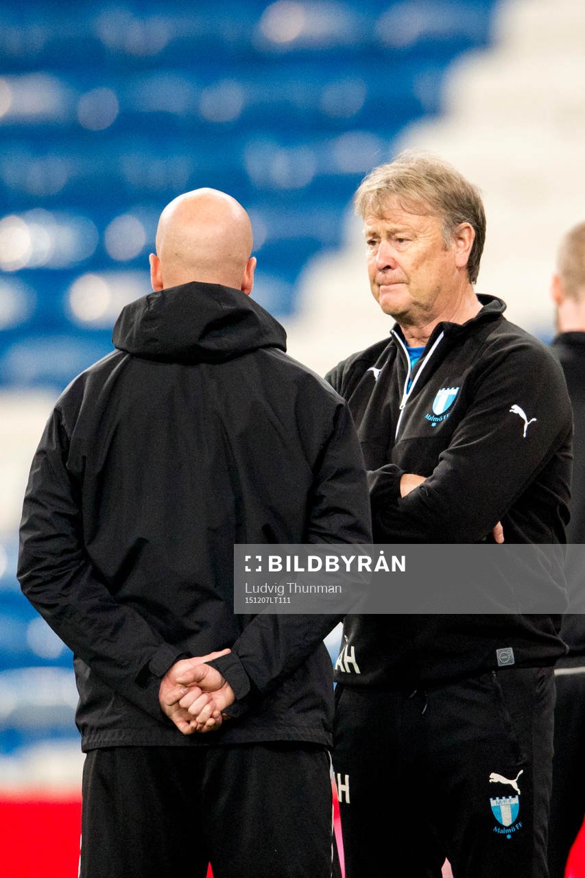 Malmö FFs assisterande tränare Olof Persson och tränare
