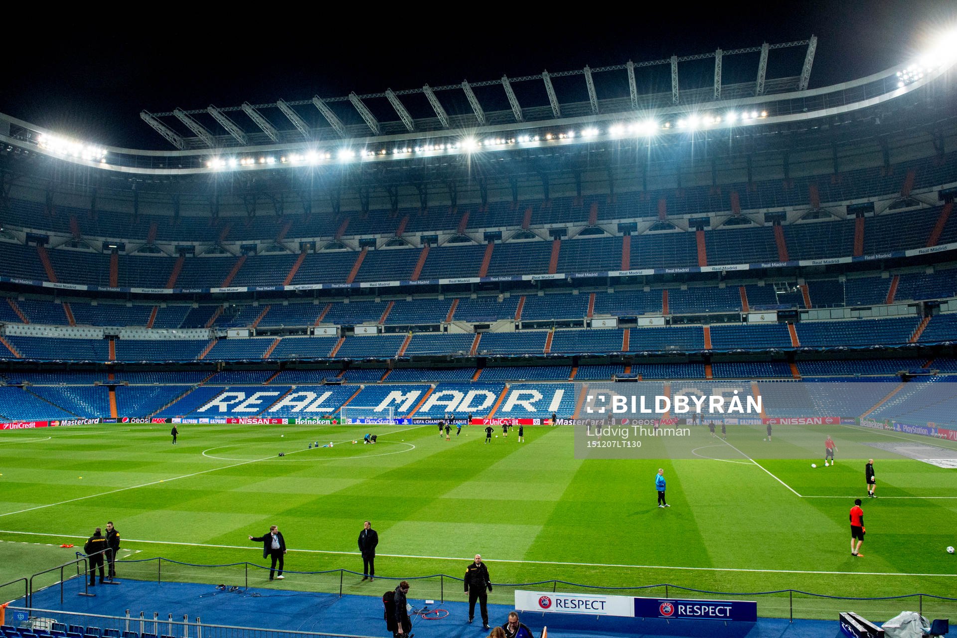 Översiktsbild över Santiago Bernabeu