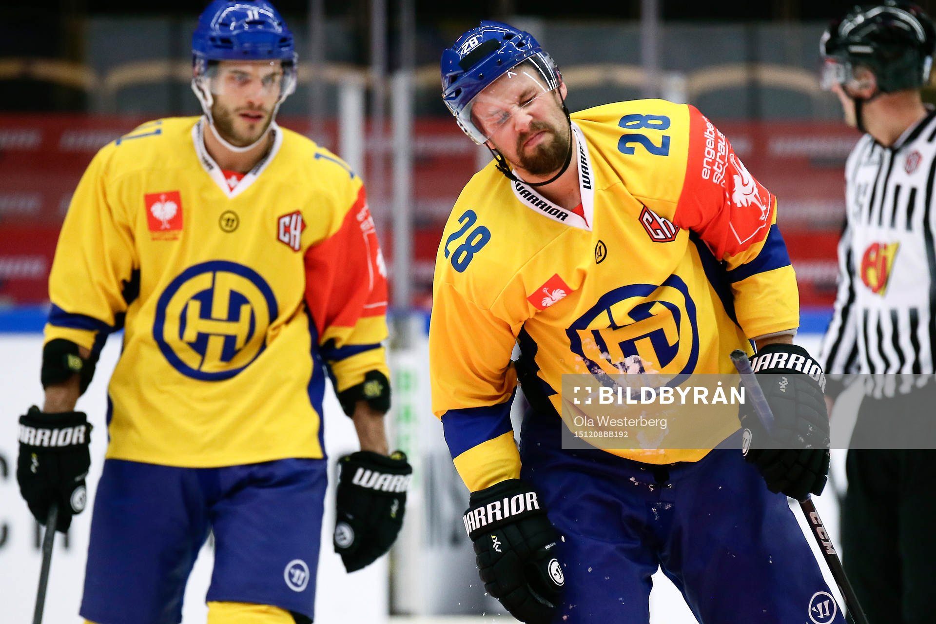 Davos Dick Axelsson skadar sig