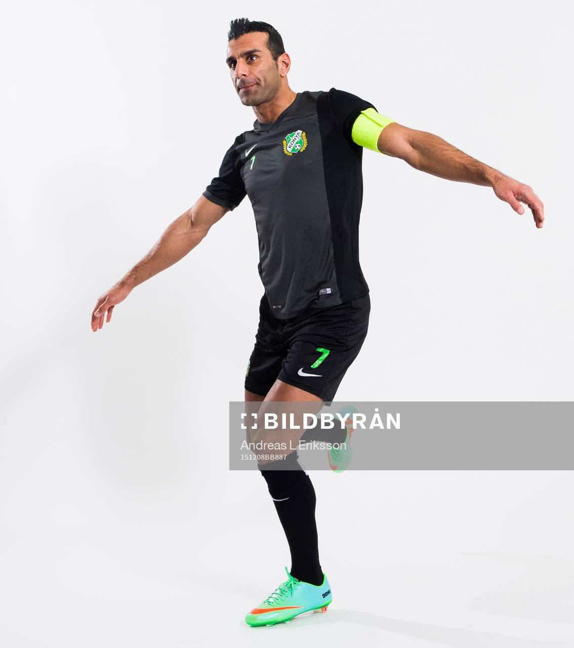 Konyaspor Özgur Yasar under ett fototillfälle den 8 december 2015 i Stockholm. 