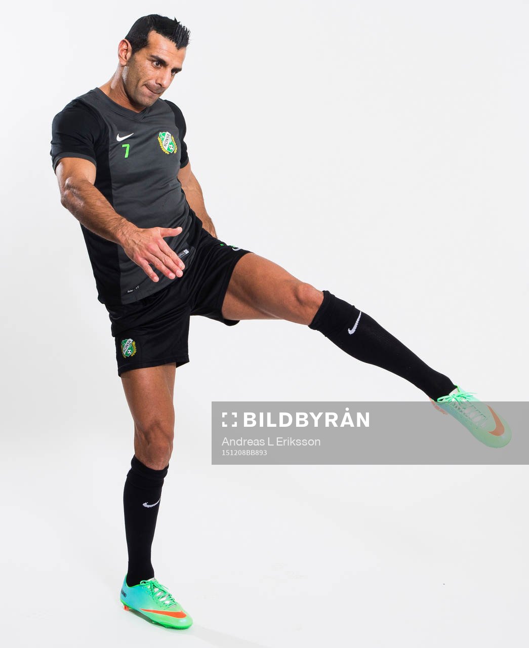 Konyaspor Özgur Yasar under ett fototillfälle den 8 december 2015 i Stockholm. 