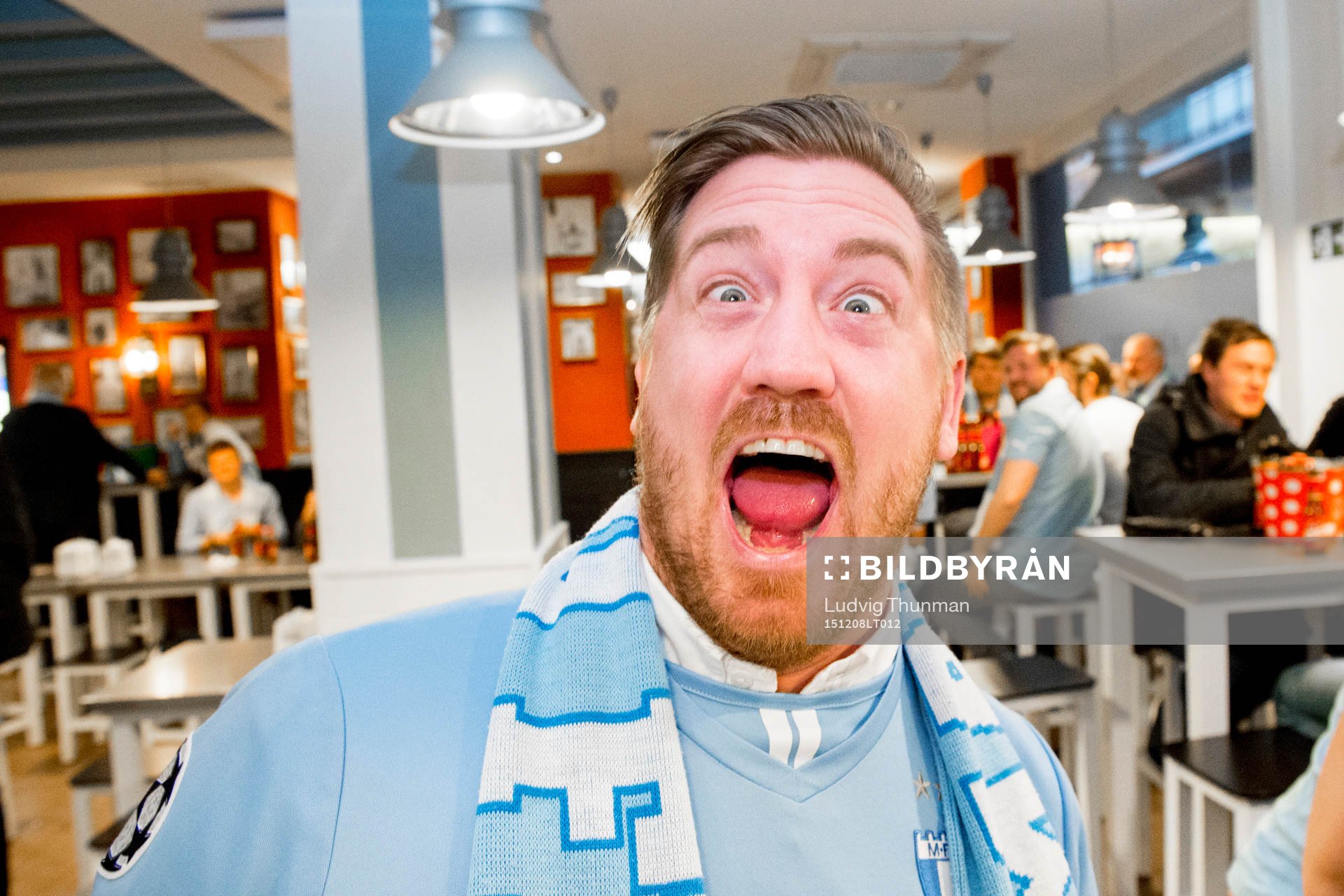 En glad Malmösupporter
