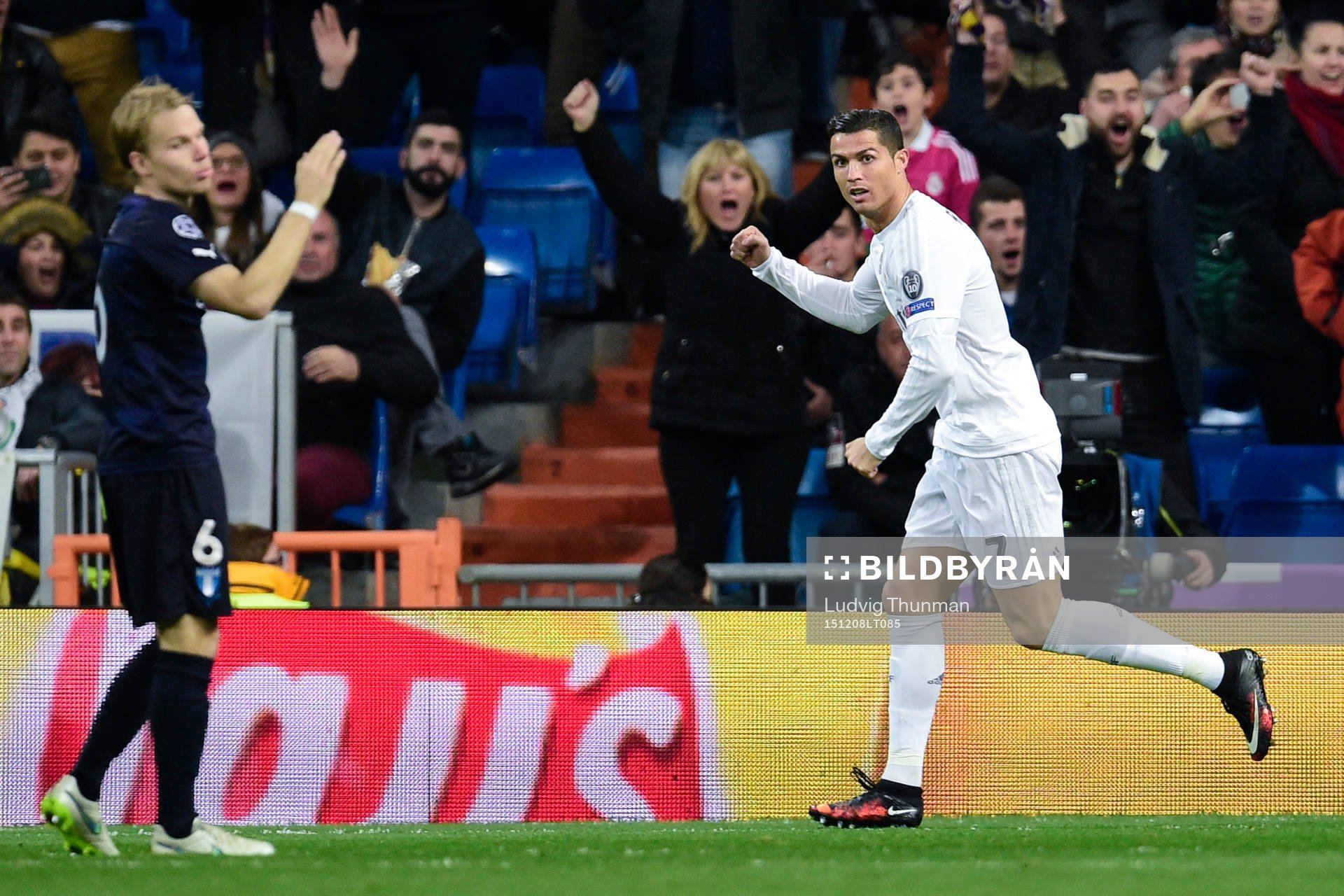 Real Madrids Cristiano Ronaldo jublar