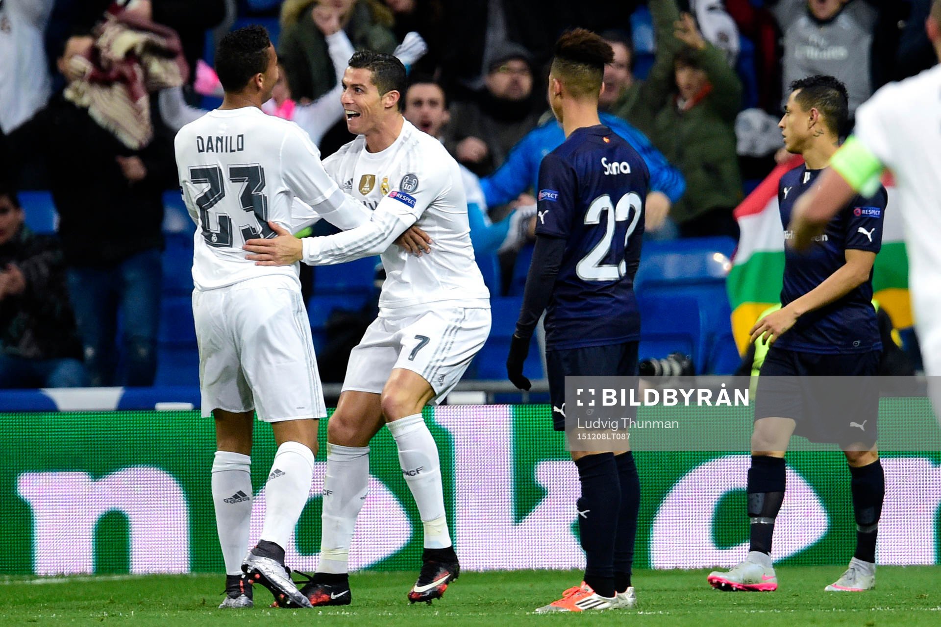Real Madrids Cristiano Ronaldo jublar