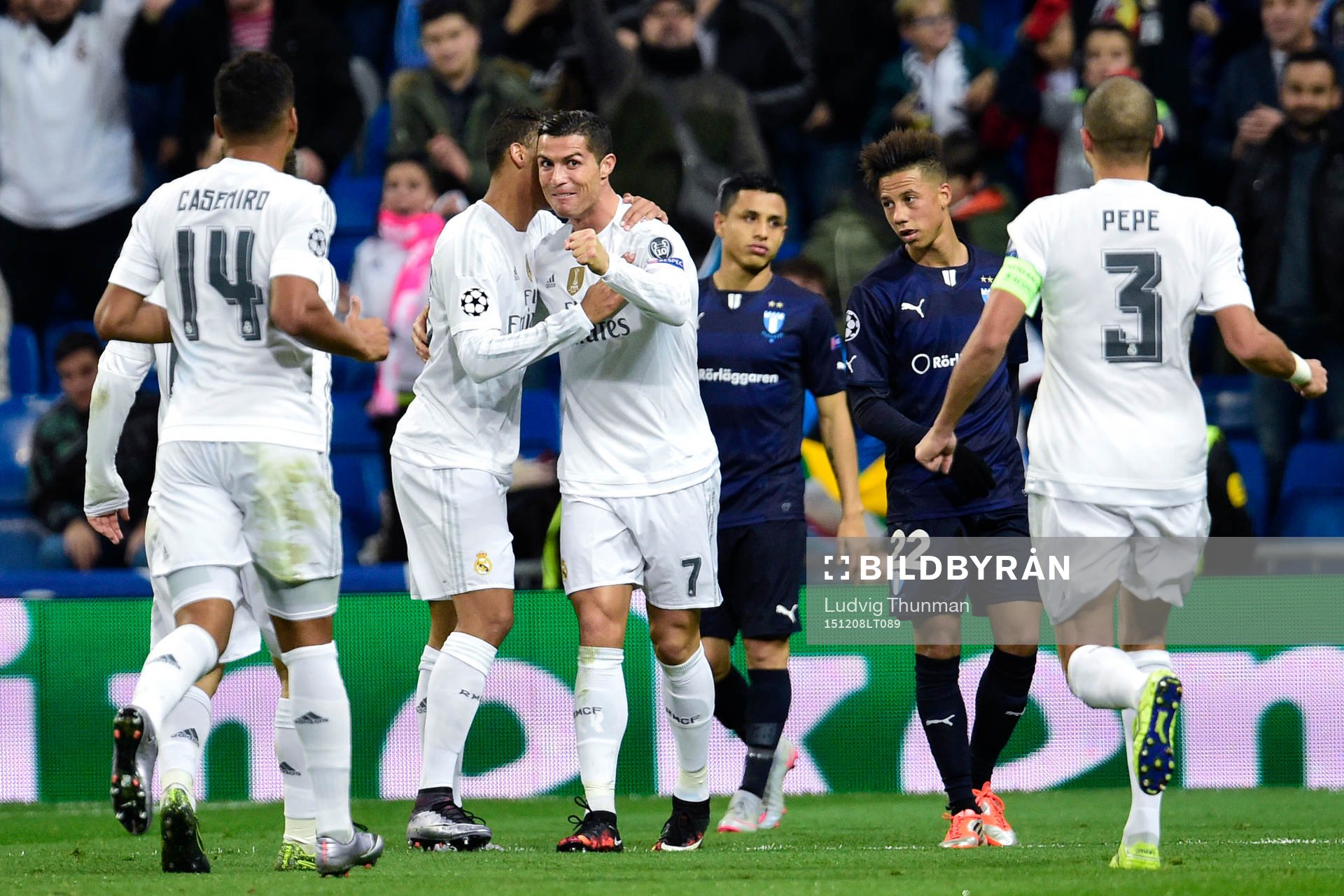 Real Madrids Cristiano Ronaldo jublar