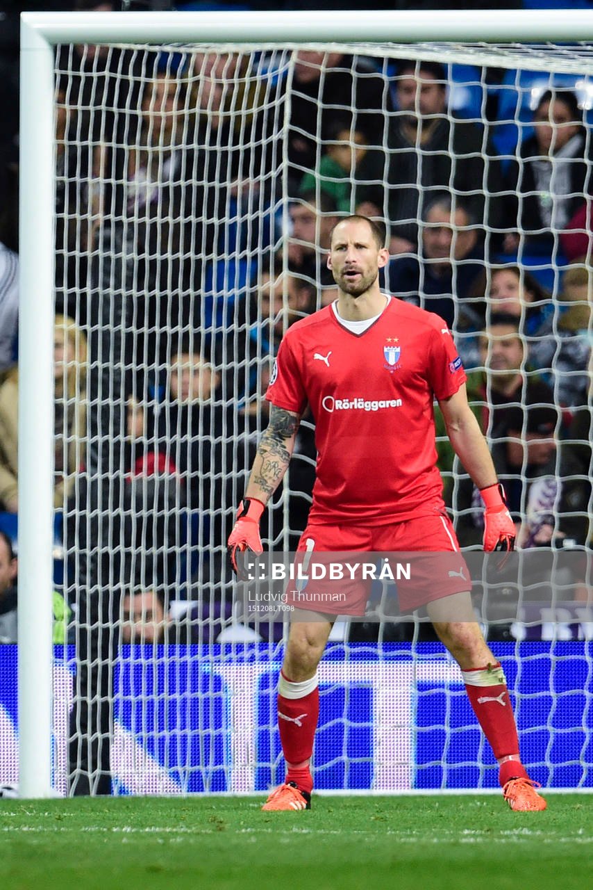 Malmö FFs målvakt Johan Wiland