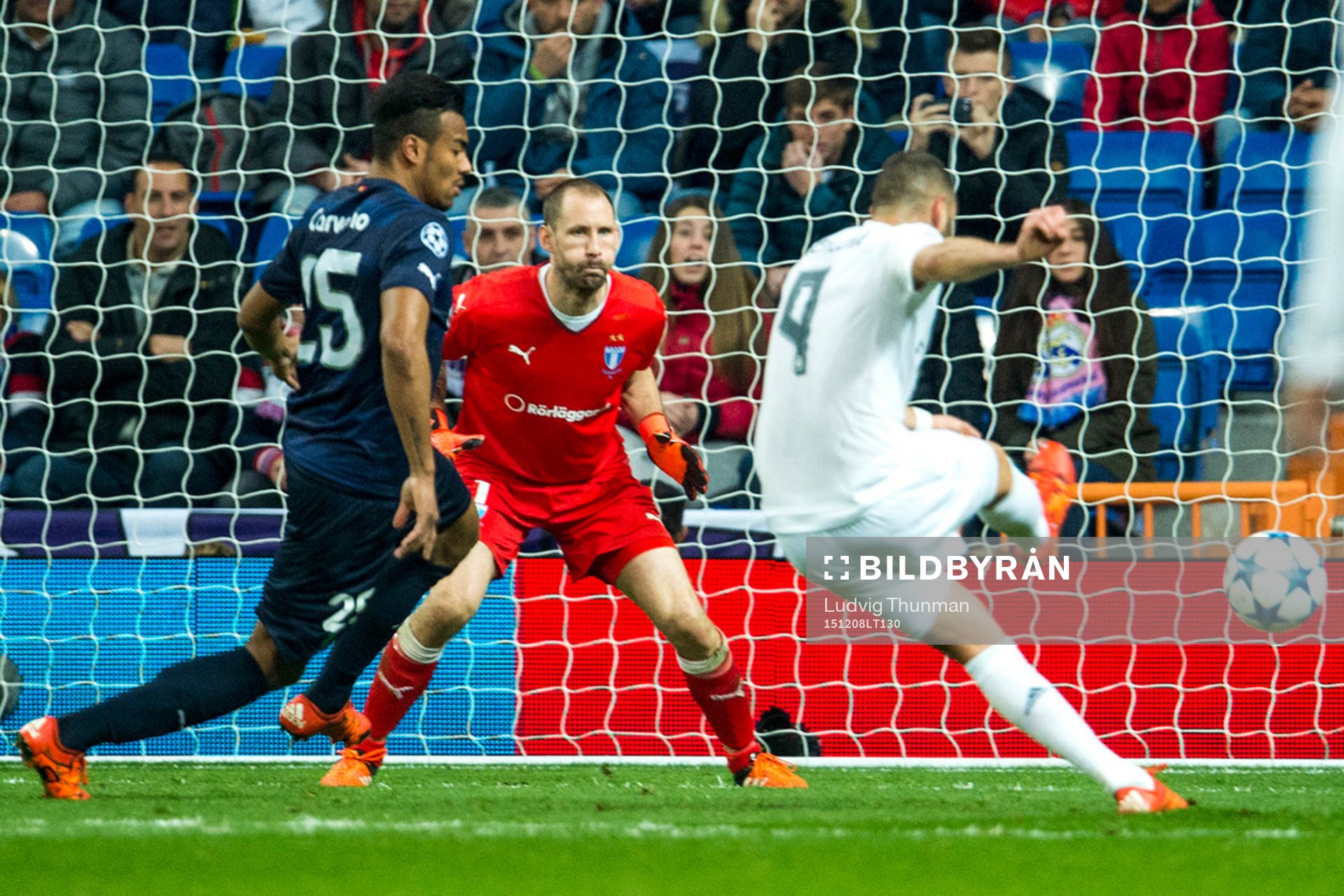 Real Madrids Karim Benzema gör 7-0 bakom Malmö FFs