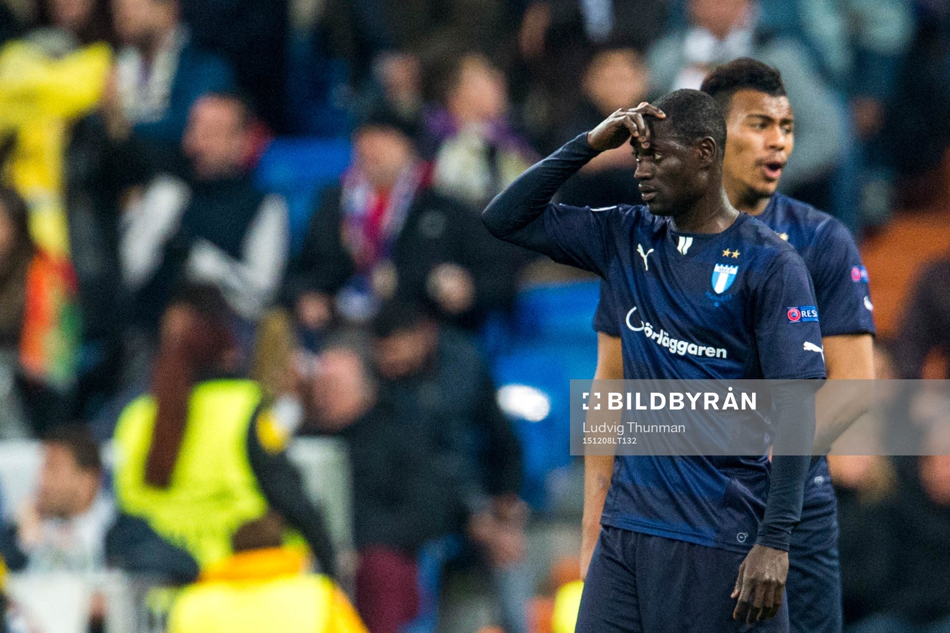 Malmö FFs Enoch Kofi Adu deppar