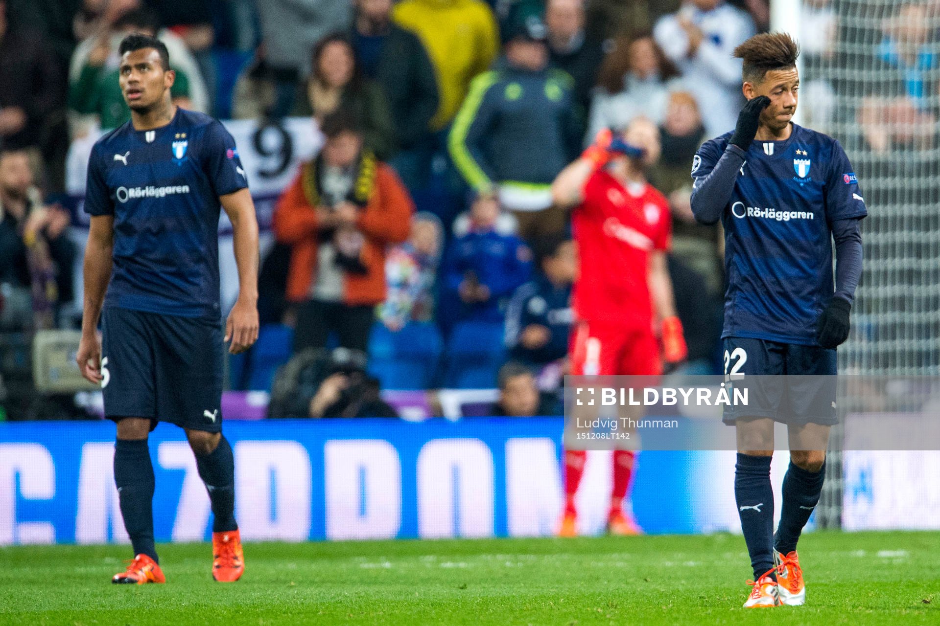 Malmö FFs Luis Felipe Carvalho da Silva och Tobias Sana