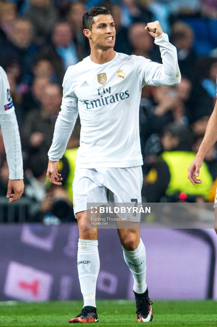 Real Madrids Cristiano Ronaldo jublar