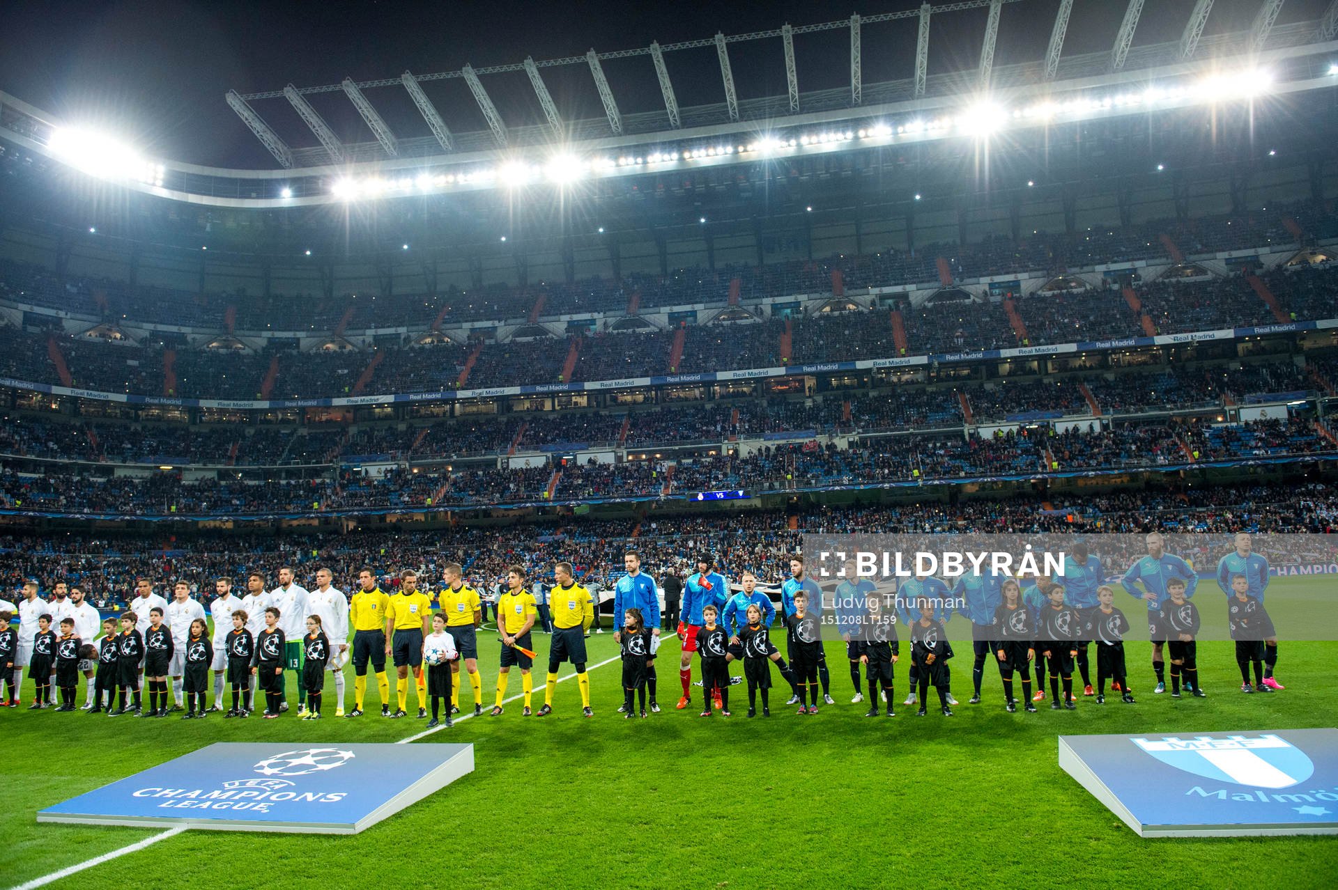 Real Madrids och Malmö FFs spelare ställer upp