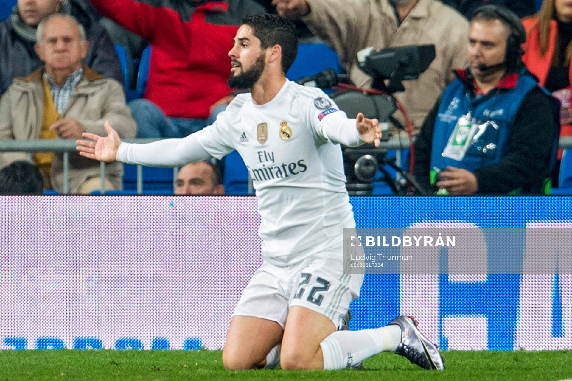 Real Madrids Isco reagerar