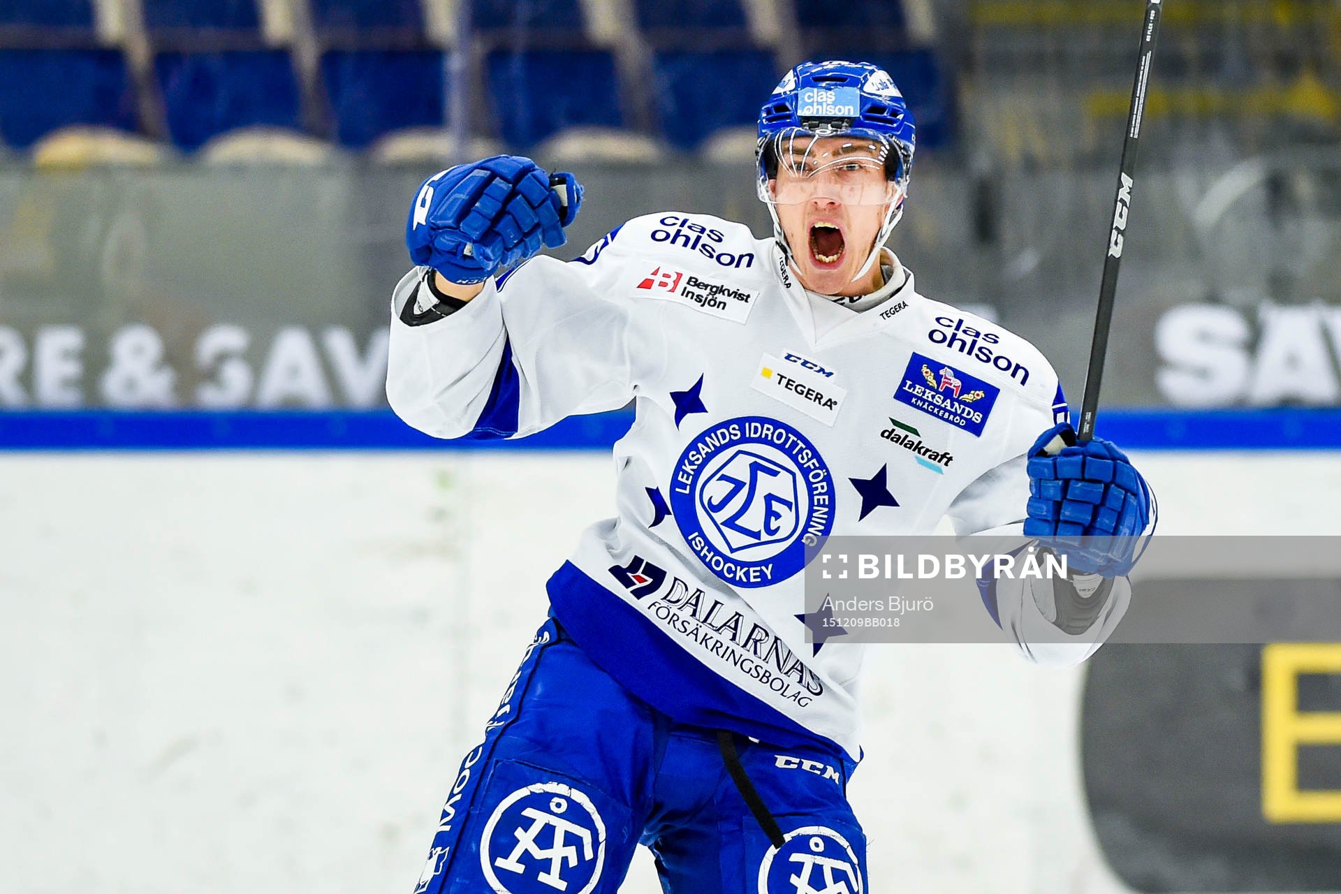 Leksands Tobias Forsberg jublar