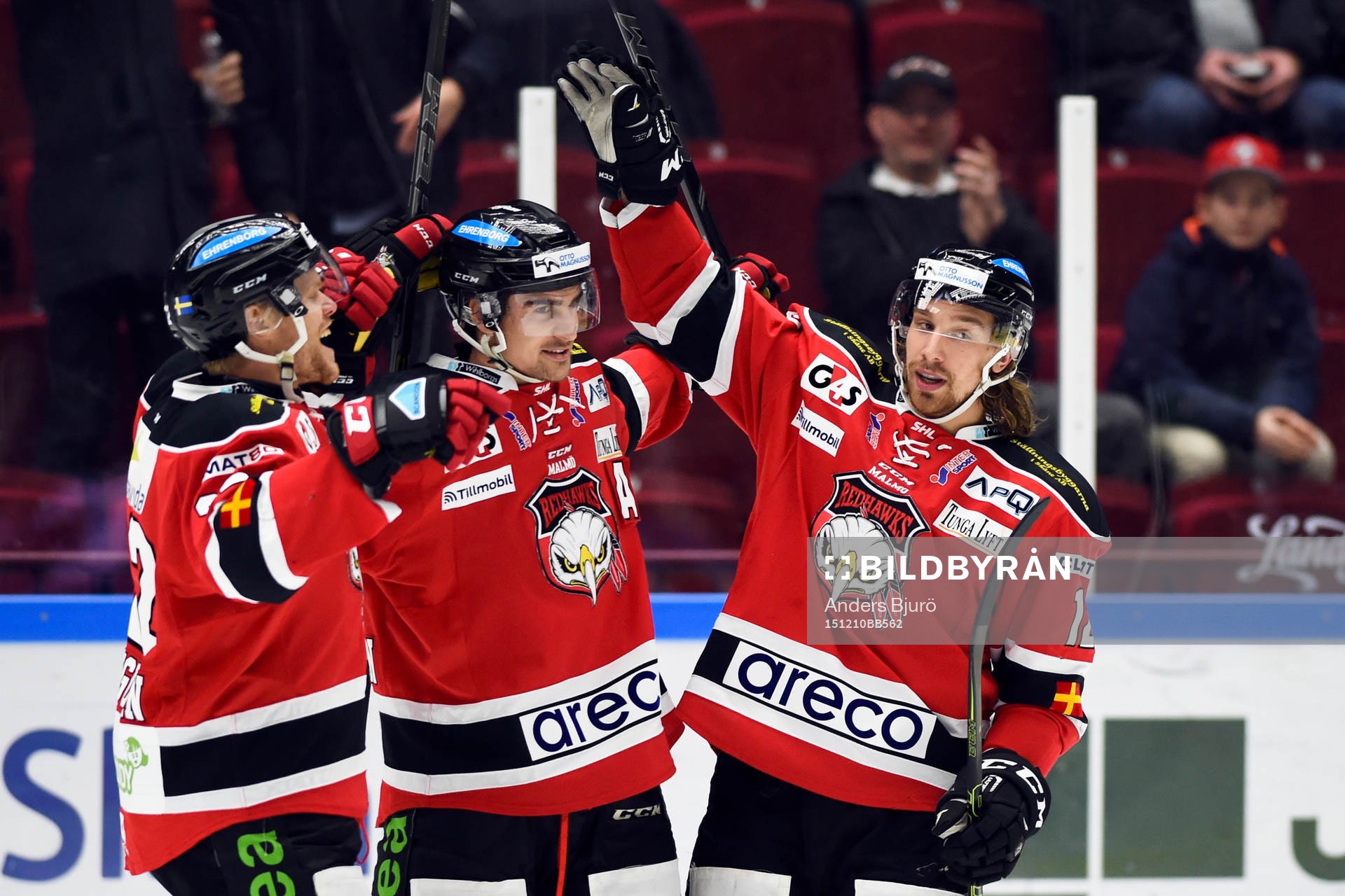 Malmö Redhawks Frederik Storm jublar